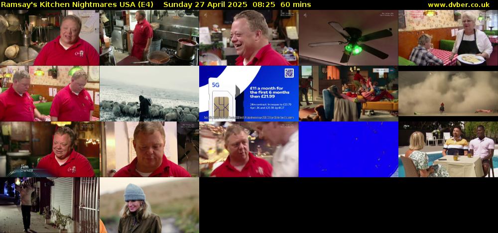 Ramsay's Kitchen Nightmares USA (E4) Sunday 27 April 2025 08:25 - 09:25