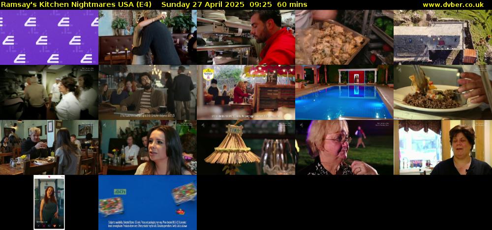 Ramsay's Kitchen Nightmares USA (E4) Sunday 27 April 2025 09:25 - 10:25