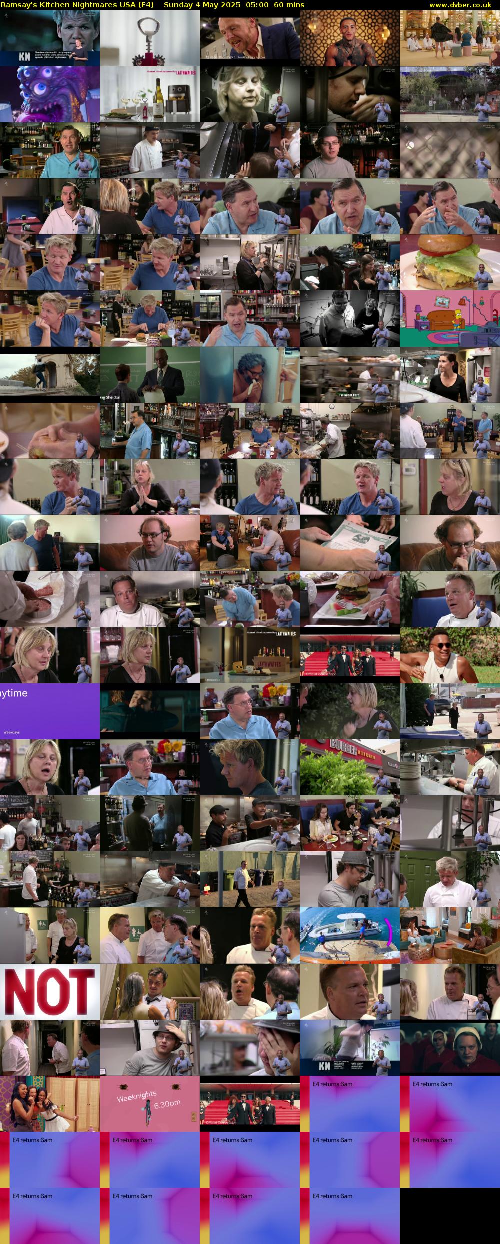Ramsay's Kitchen Nightmares USA (E4) Sunday 4 May 2025 05:00 - 06:00