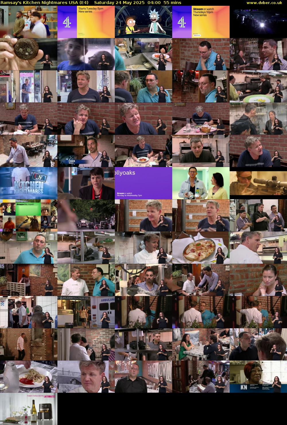 Ramsay's Kitchen Nightmares USA (E4) Saturday 24 May 2025 04:00 - 04:55