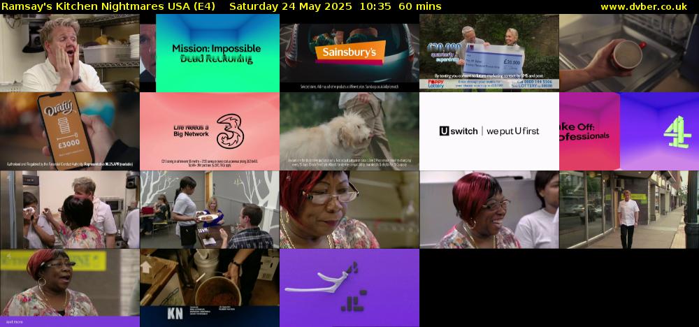 Ramsay's Kitchen Nightmares USA (E4) Saturday 24 May 2025 10:35 - 11:35