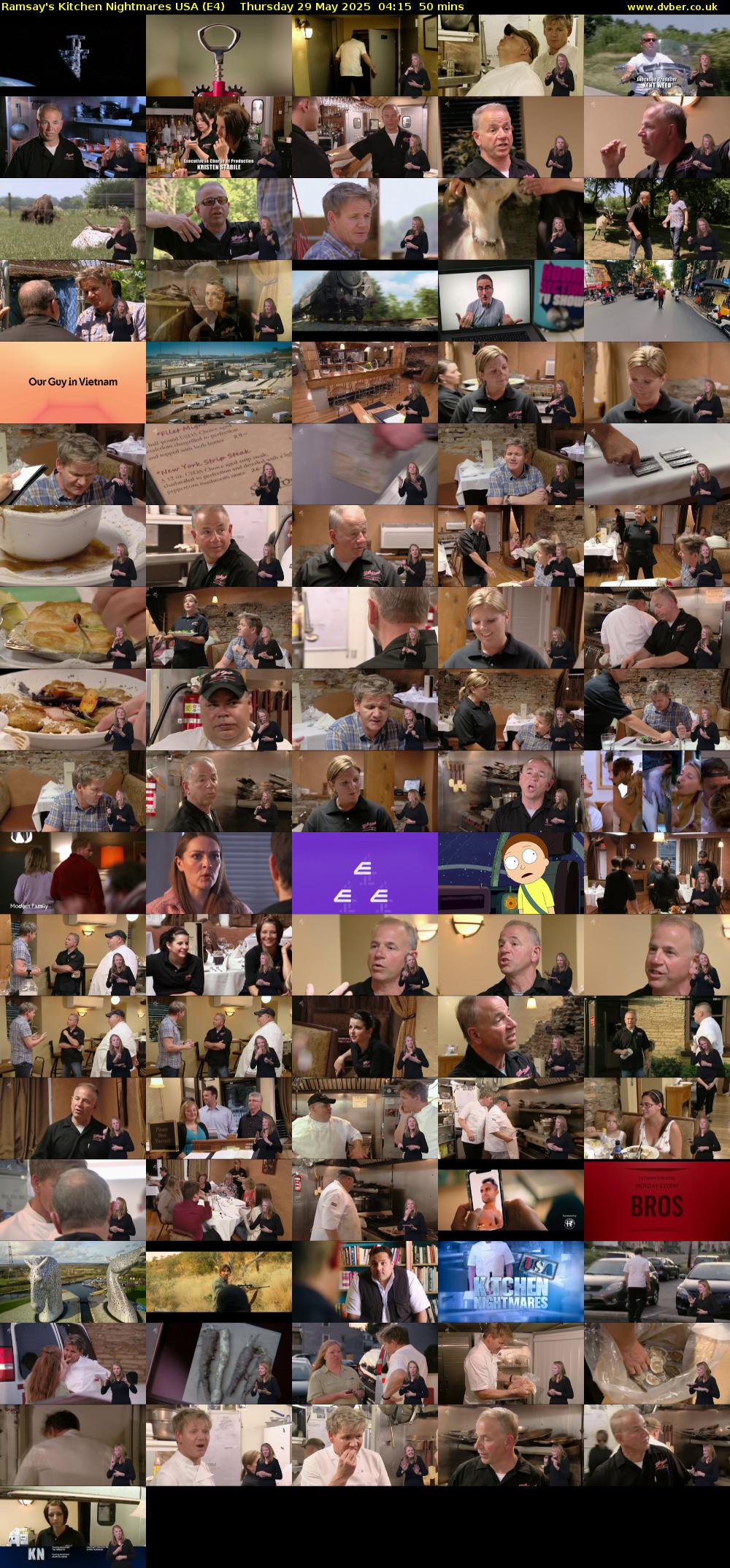 Ramsay's Kitchen Nightmares USA (E4) Thursday 29 May 2025 04:15 - 05:05