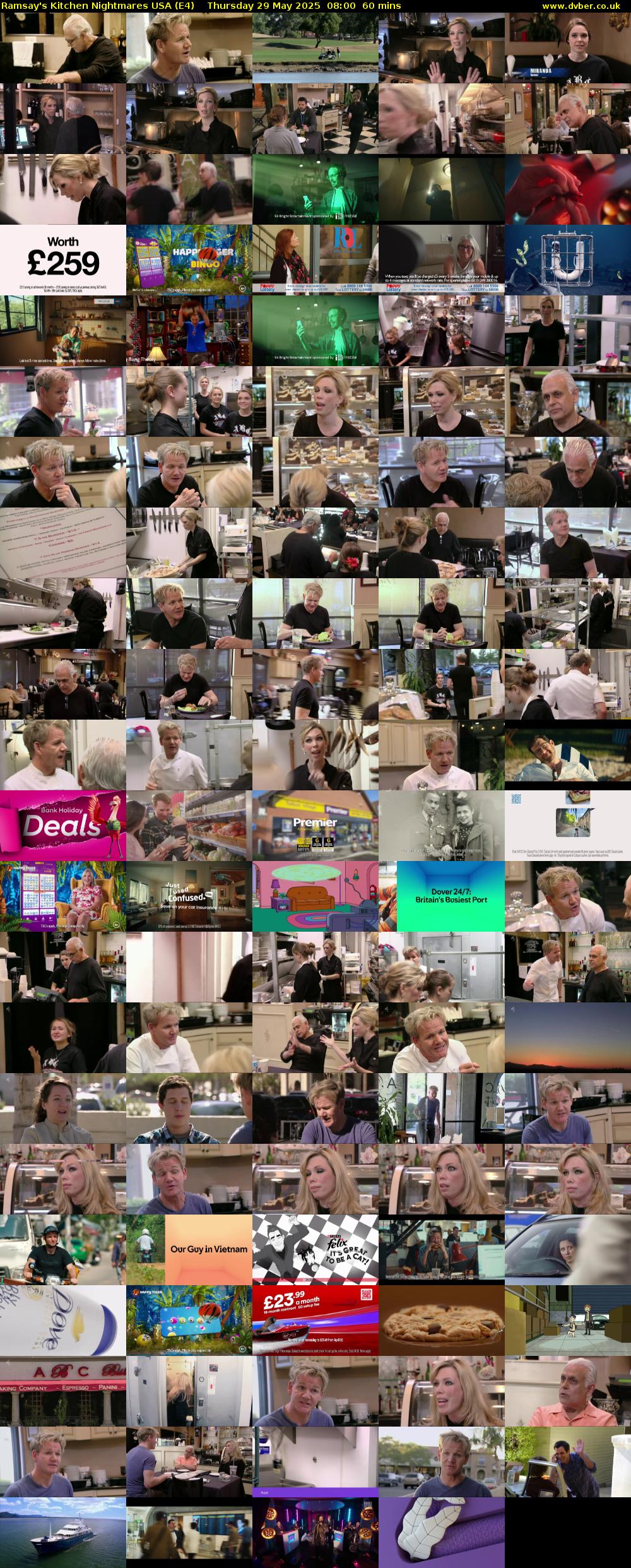 Ramsay's Kitchen Nightmares USA (E4) Thursday 29 May 2025 08:00 - 09:00