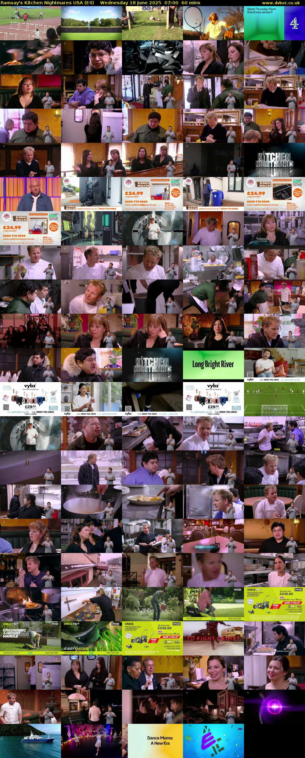 Ramsay's Kitchen Nightmares USA (E4) Wednesday 18 June 2025 07:00 - 08:00