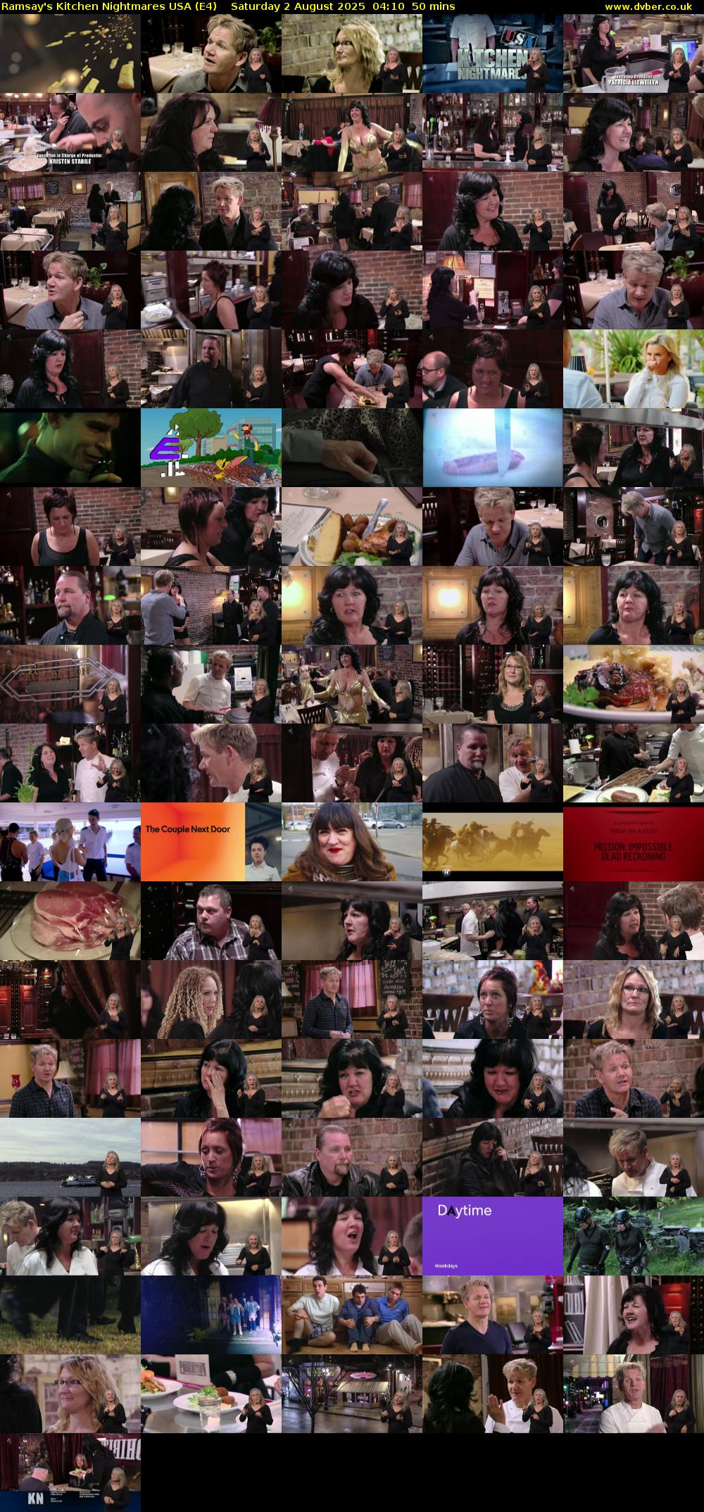 Ramsay's Kitchen Nightmares USA (E4) Saturday 2 August 2025 04:10 - 05:00