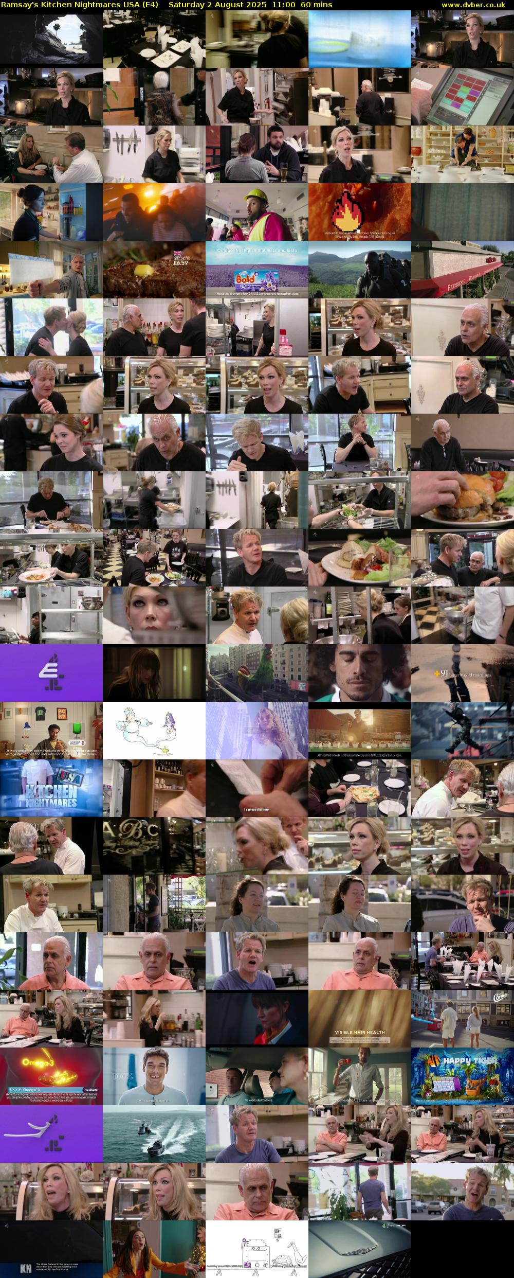 Ramsay's Kitchen Nightmares USA (E4) Saturday 2 August 2025 11:00 - 12:00