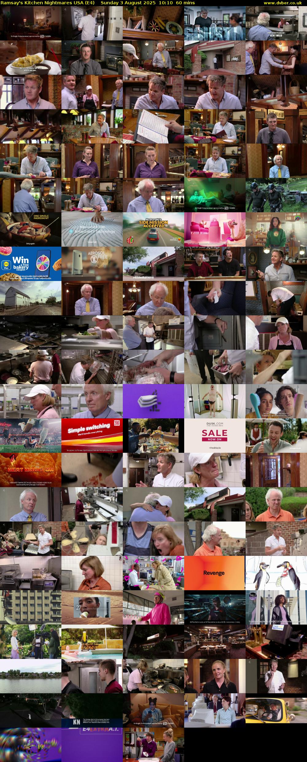 Ramsay's Kitchen Nightmares USA (E4) Sunday 3 August 2025 10:10 - 11:10