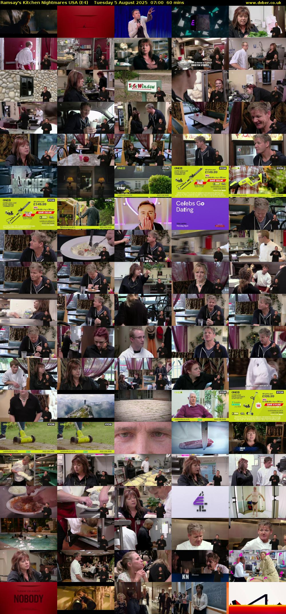 Ramsay's Kitchen Nightmares USA (E4) Tuesday 5 August 2025 07:00 - 08:00