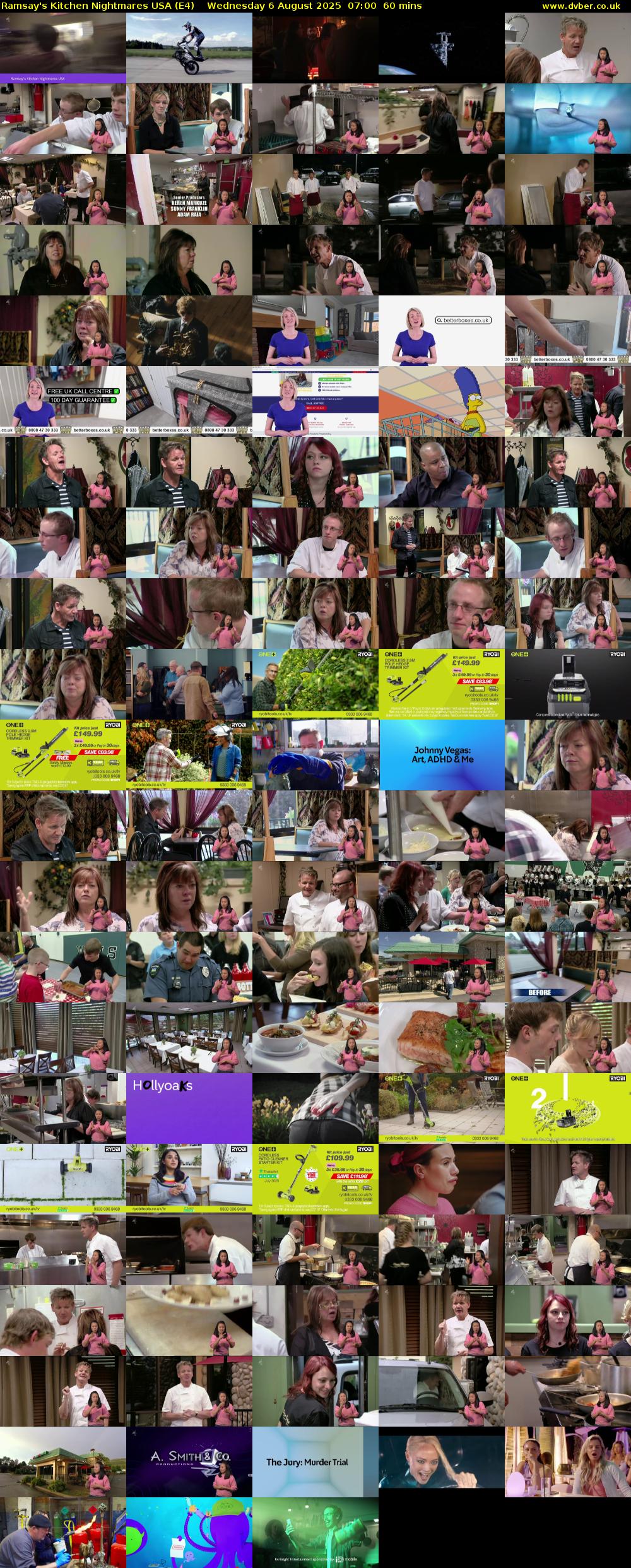 Ramsay's Kitchen Nightmares USA (E4) Wednesday 6 August 2025 07:00 - 08:00