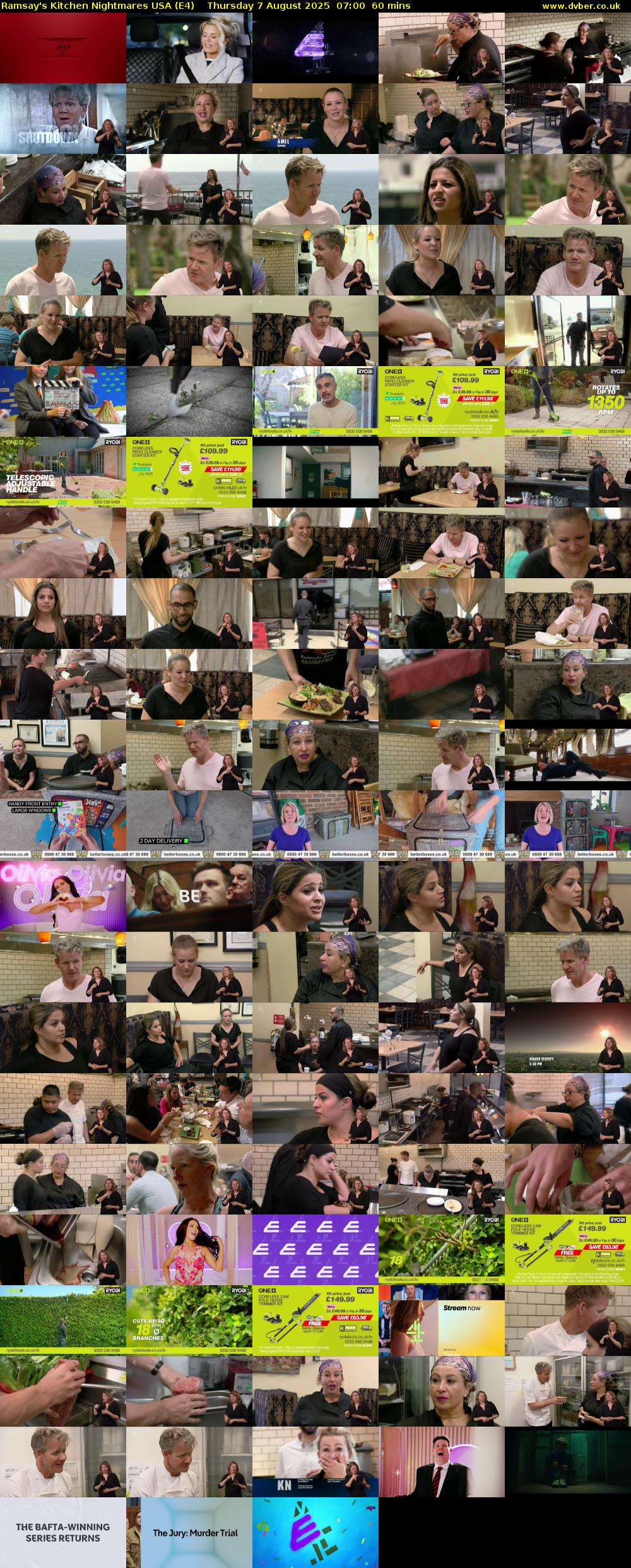 Ramsay's Kitchen Nightmares USA (E4) Thursday 7 August 2025 07:00 - 08:00