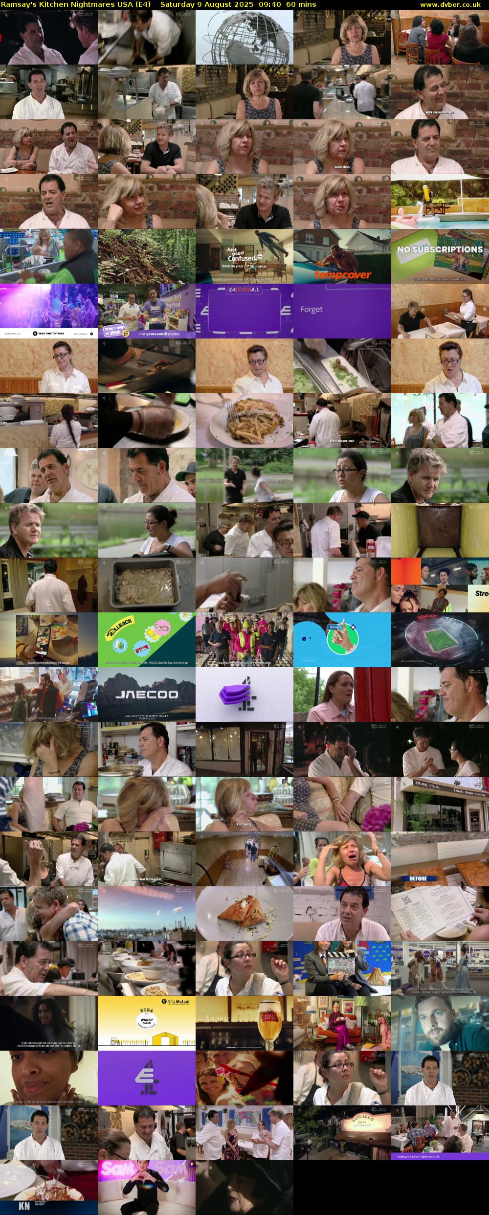 Ramsay's Kitchen Nightmares USA (E4) Saturday 9 August 2025 09:40 - 10:40