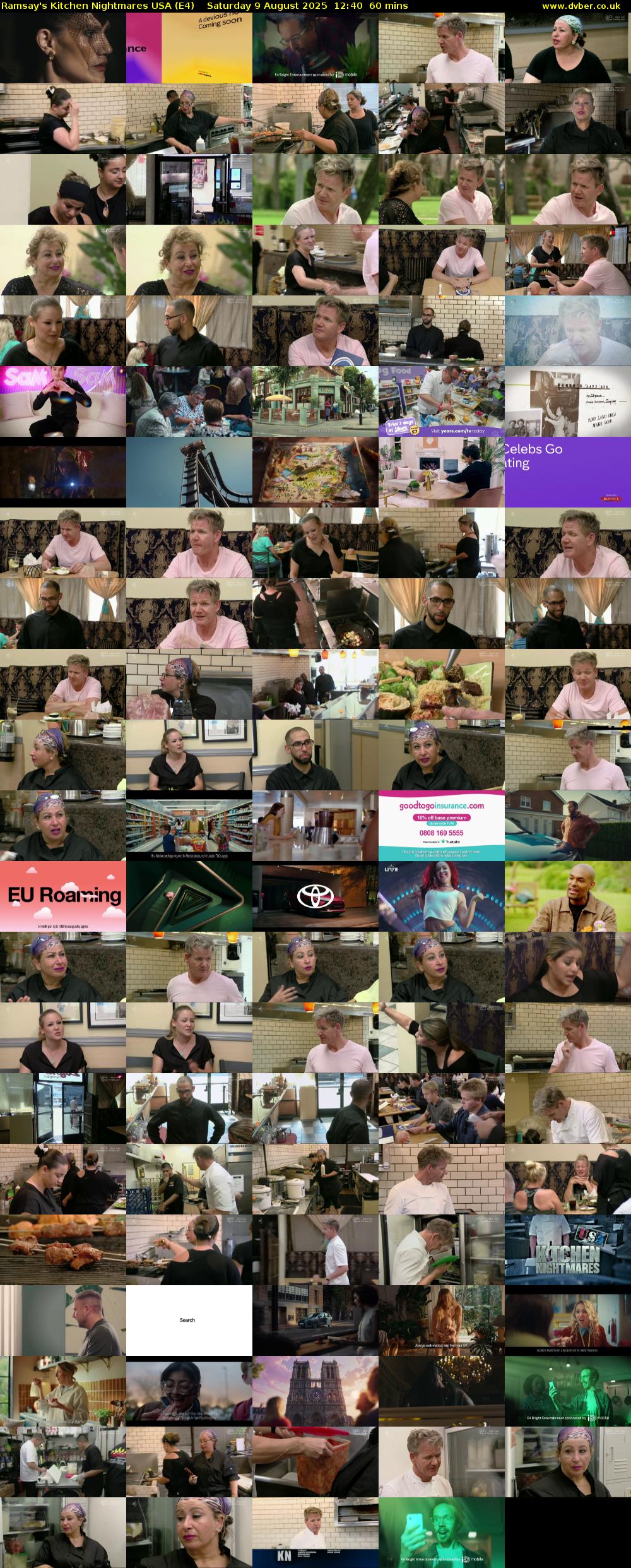 Ramsay's Kitchen Nightmares USA (E4) Saturday 9 August 2025 12:40 - 13:40