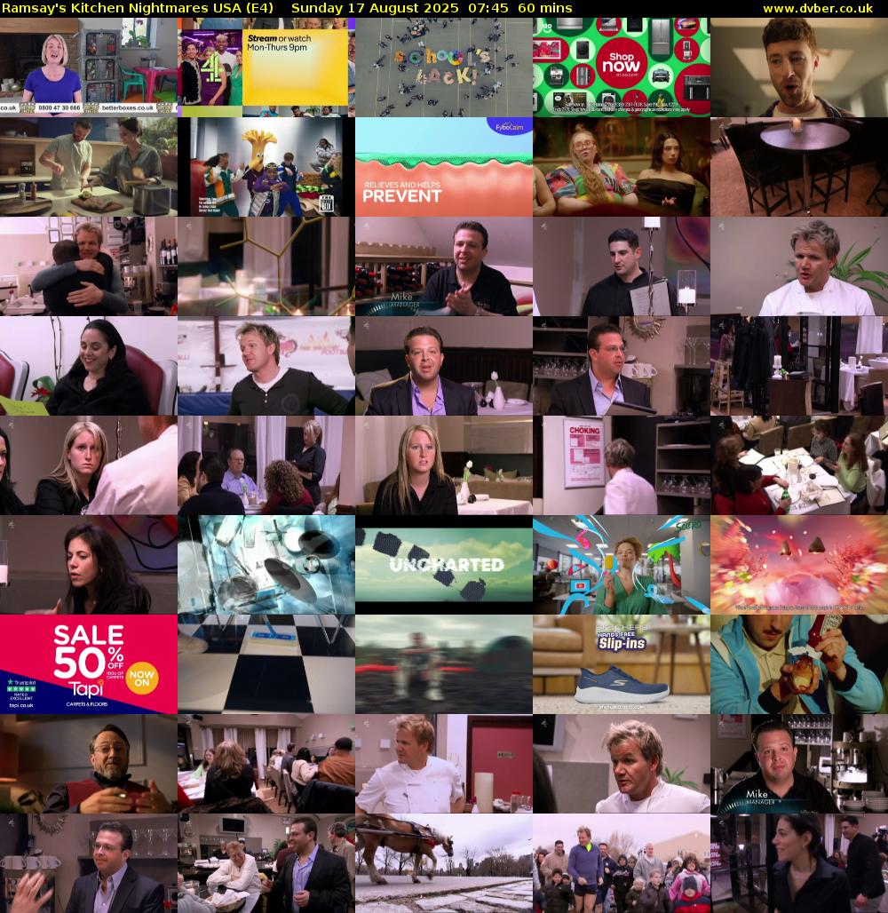 Ramsay's Kitchen Nightmares USA (E4) Sunday 17 August 2025 07:45 - 08:45