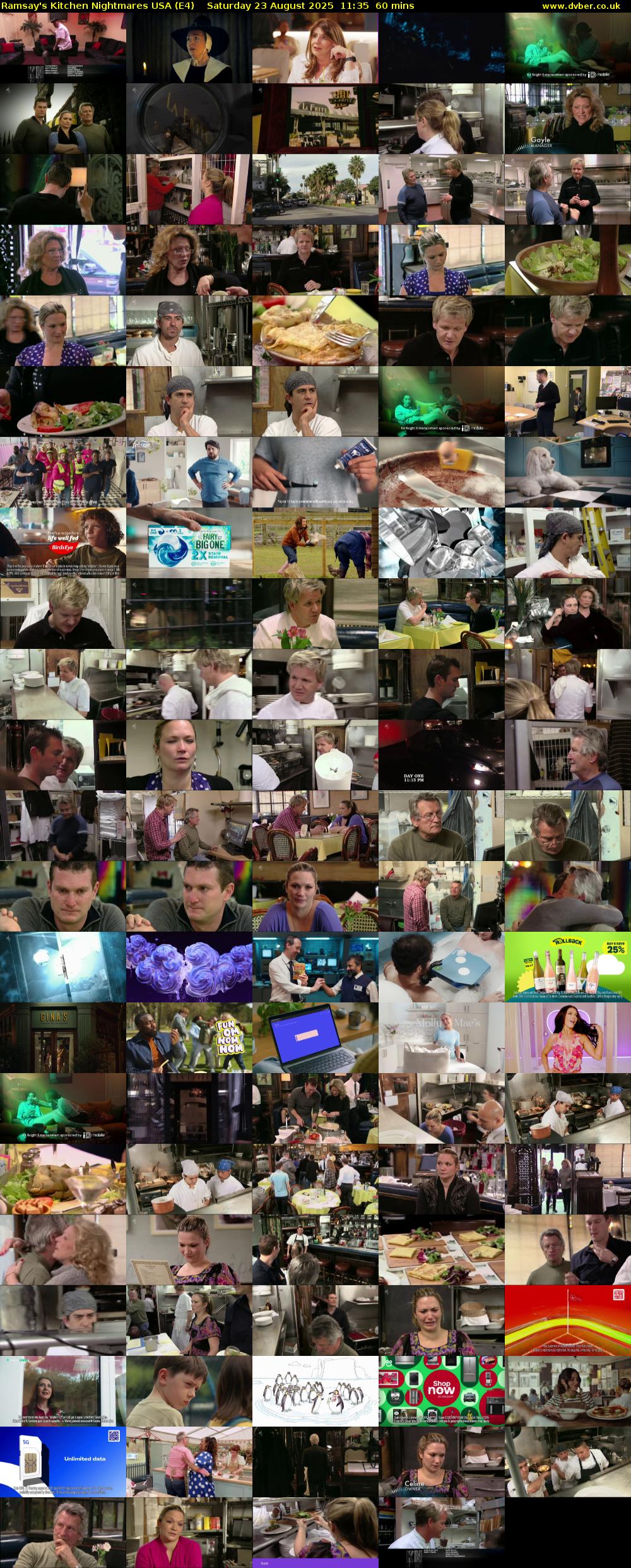 Ramsay's Kitchen Nightmares USA (E4) Saturday 23 August 2025 11:35 - 12:35