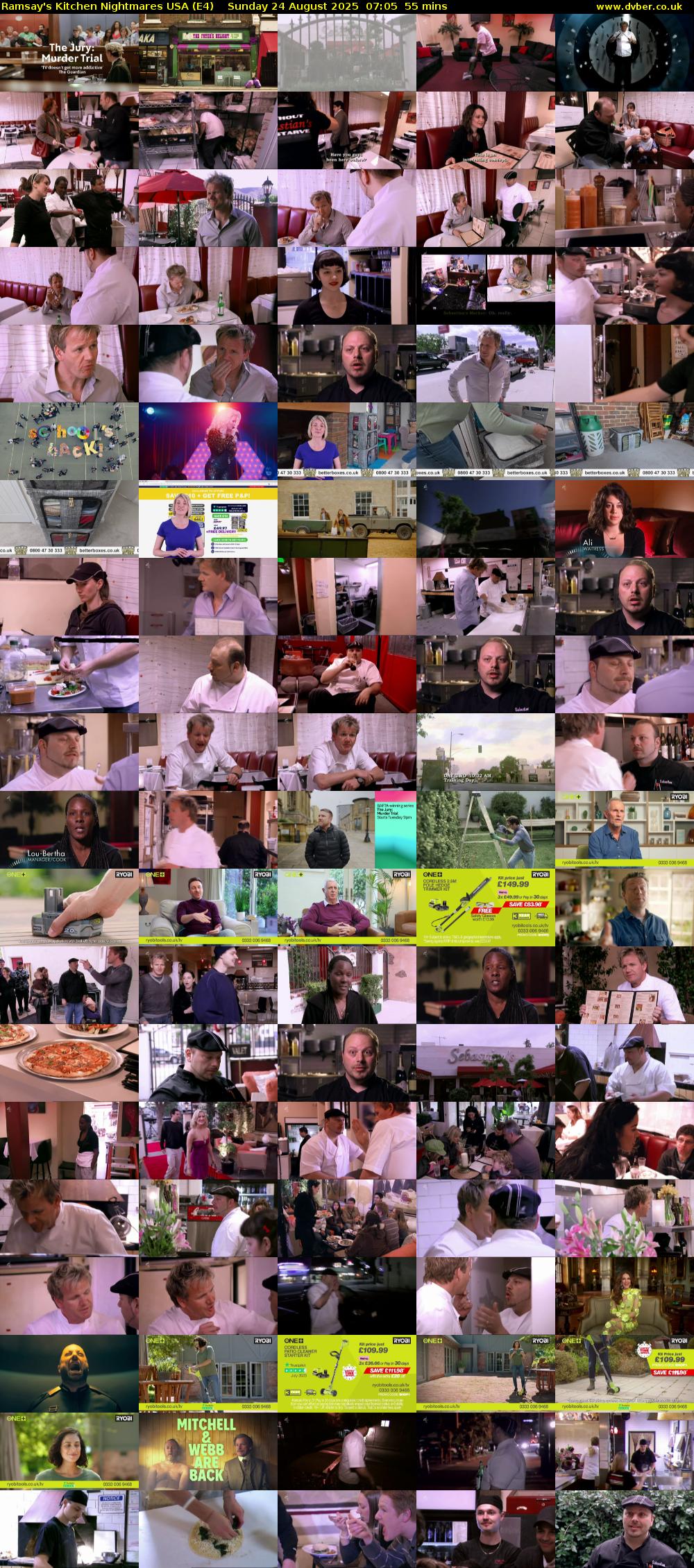 Ramsay's Kitchen Nightmares USA (E4) Sunday 24 August 2025 07:05 - 08:00