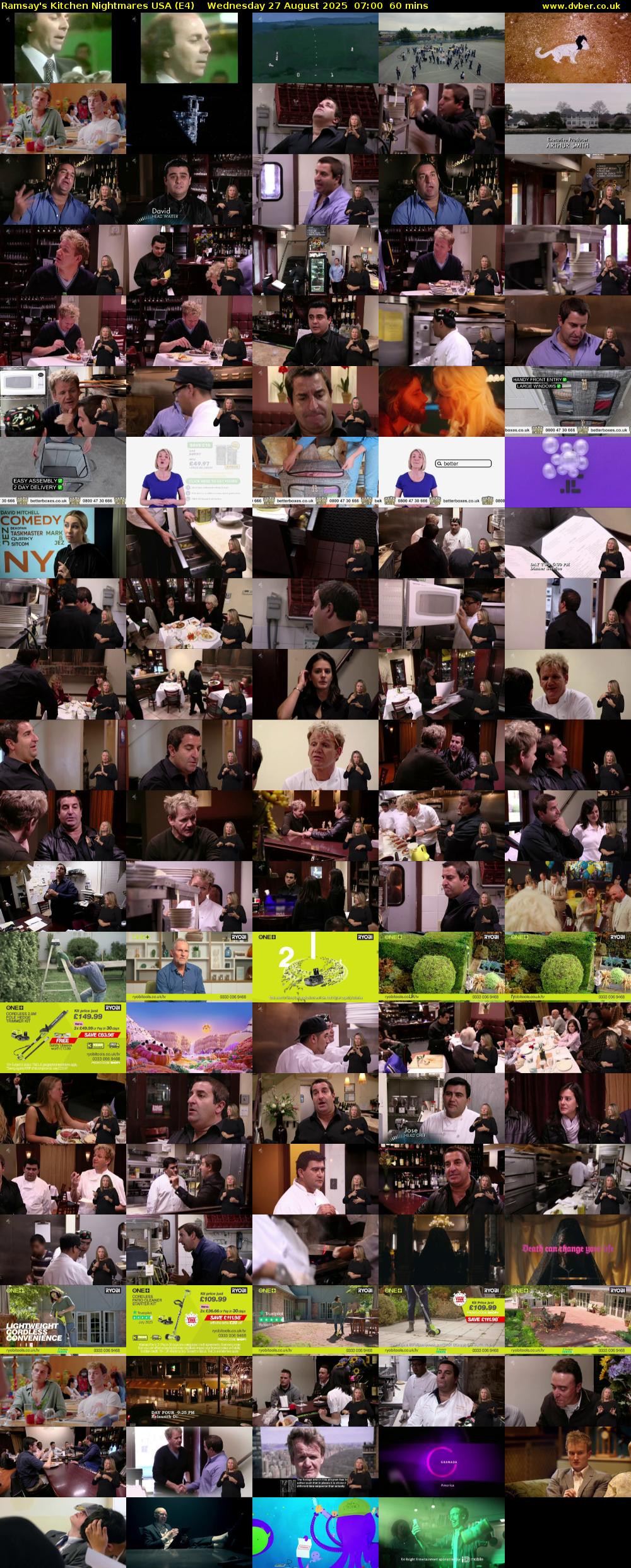 Ramsay's Kitchen Nightmares USA (E4) Wednesday 27 August 2025 07:00 - 08:00