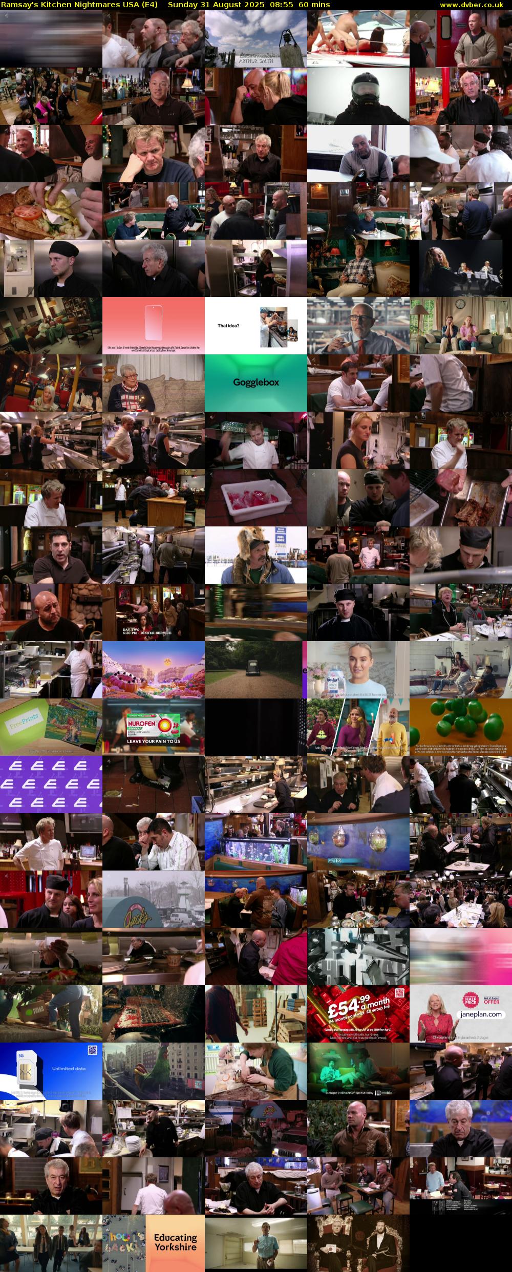 Ramsay's Kitchen Nightmares USA (E4) Sunday 31 August 2025 08:55 - 09:55