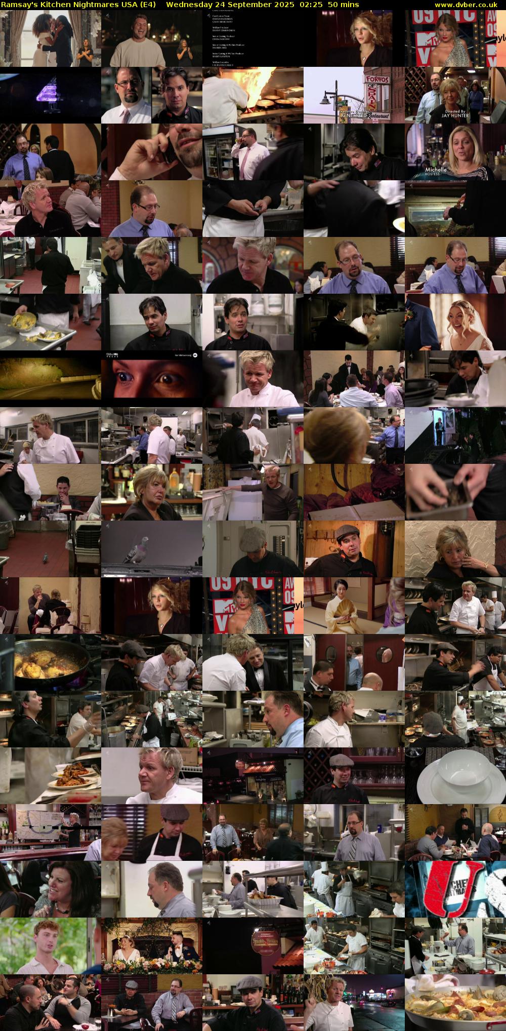 Ramsay's Kitchen Nightmares USA (E4) Wednesday 24 September 2025 02:25 - 03:15