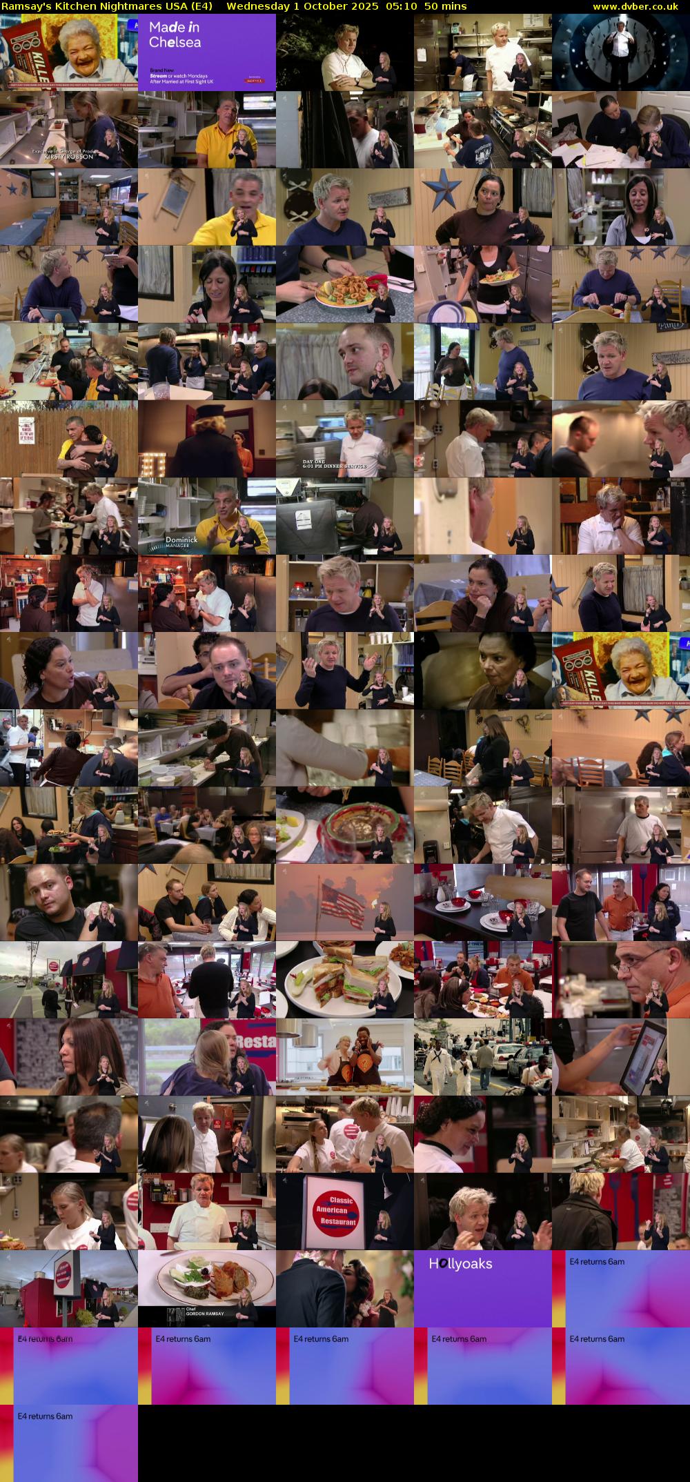 Ramsay's Kitchen Nightmares USA (E4) Wednesday 1 October 2025 05:10 - 06:00