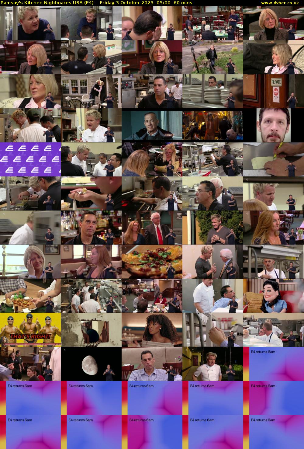 Ramsay's Kitchen Nightmares USA (E4) Friday 3 October 2025 05:00 - 06:00