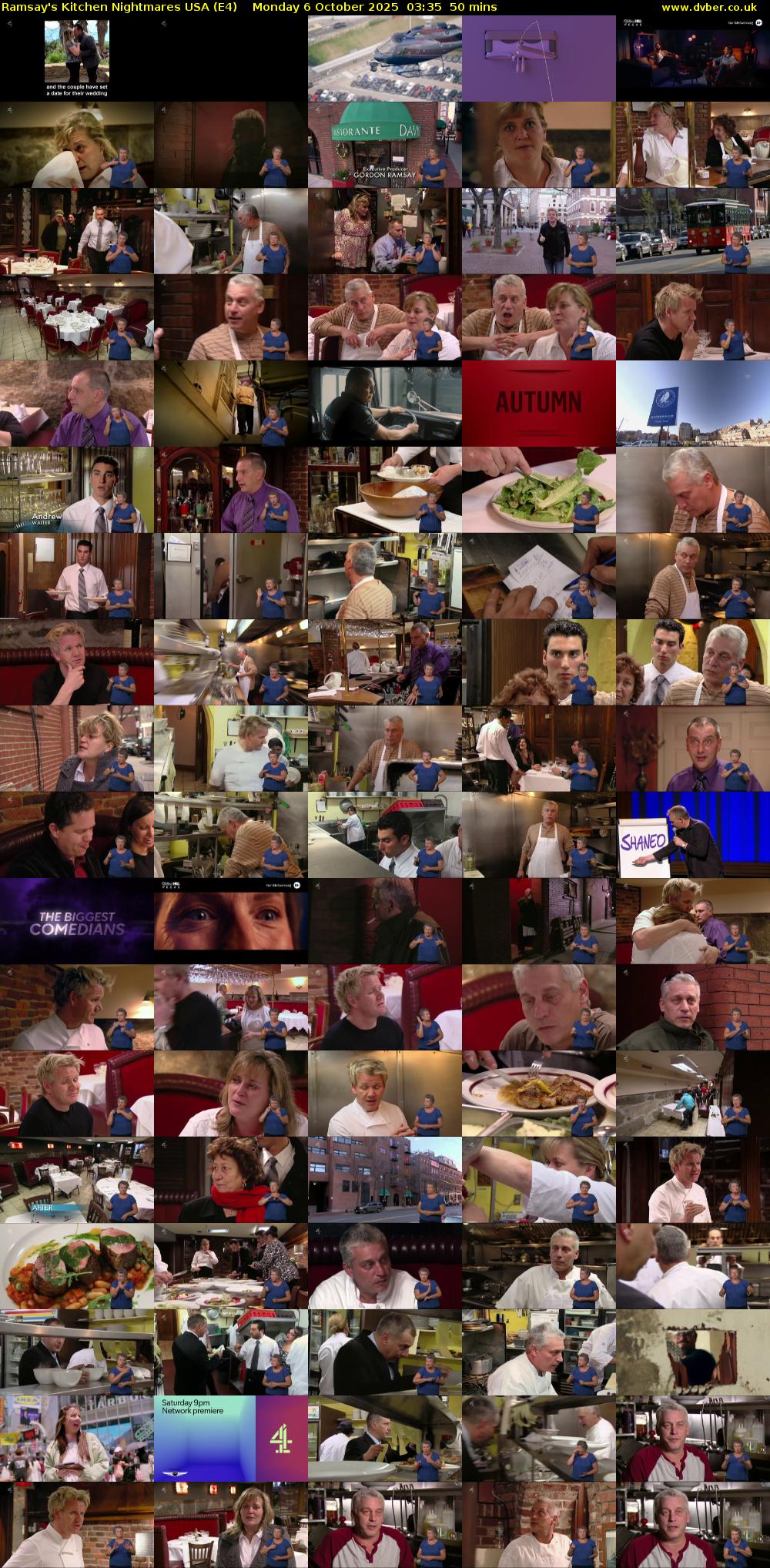 Ramsay's Kitchen Nightmares USA (E4) Monday 6 October 2025 03:35 - 04:25