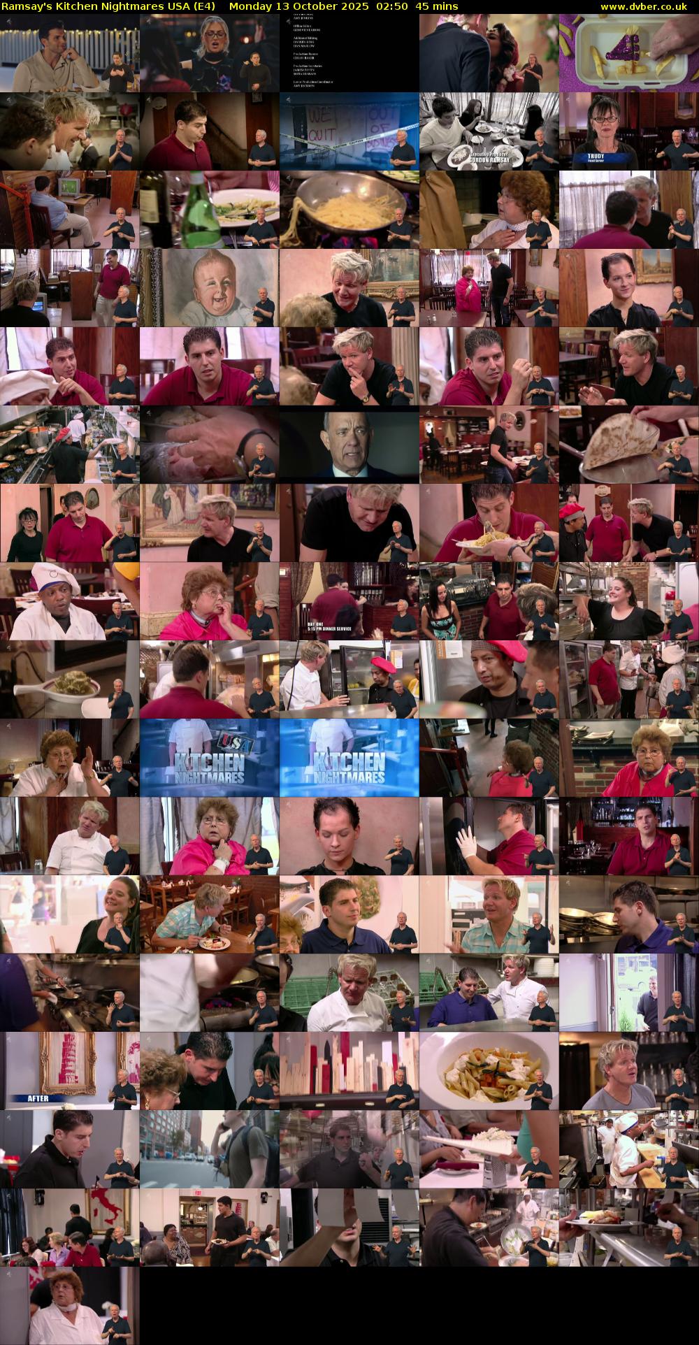 Ramsay's Kitchen Nightmares USA (E4) Monday 13 October 2025 02:50 - 03:35