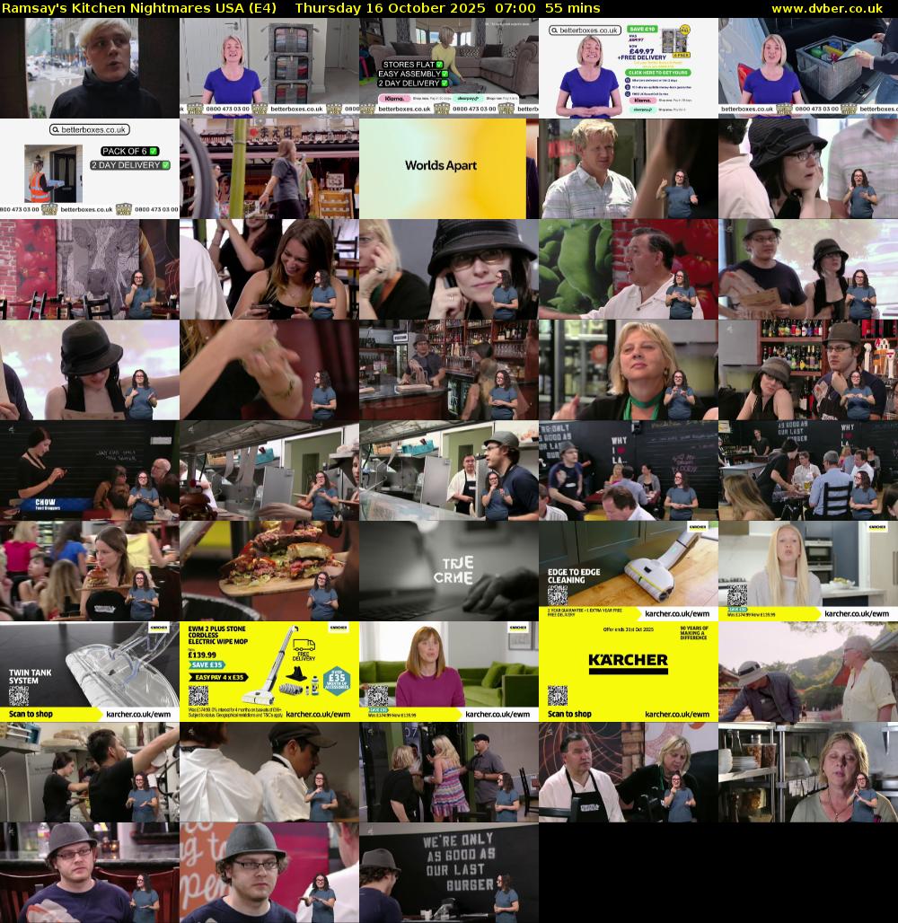 Ramsay's Kitchen Nightmares USA (E4) Thursday 16 October 2025 07:00 - 07:55