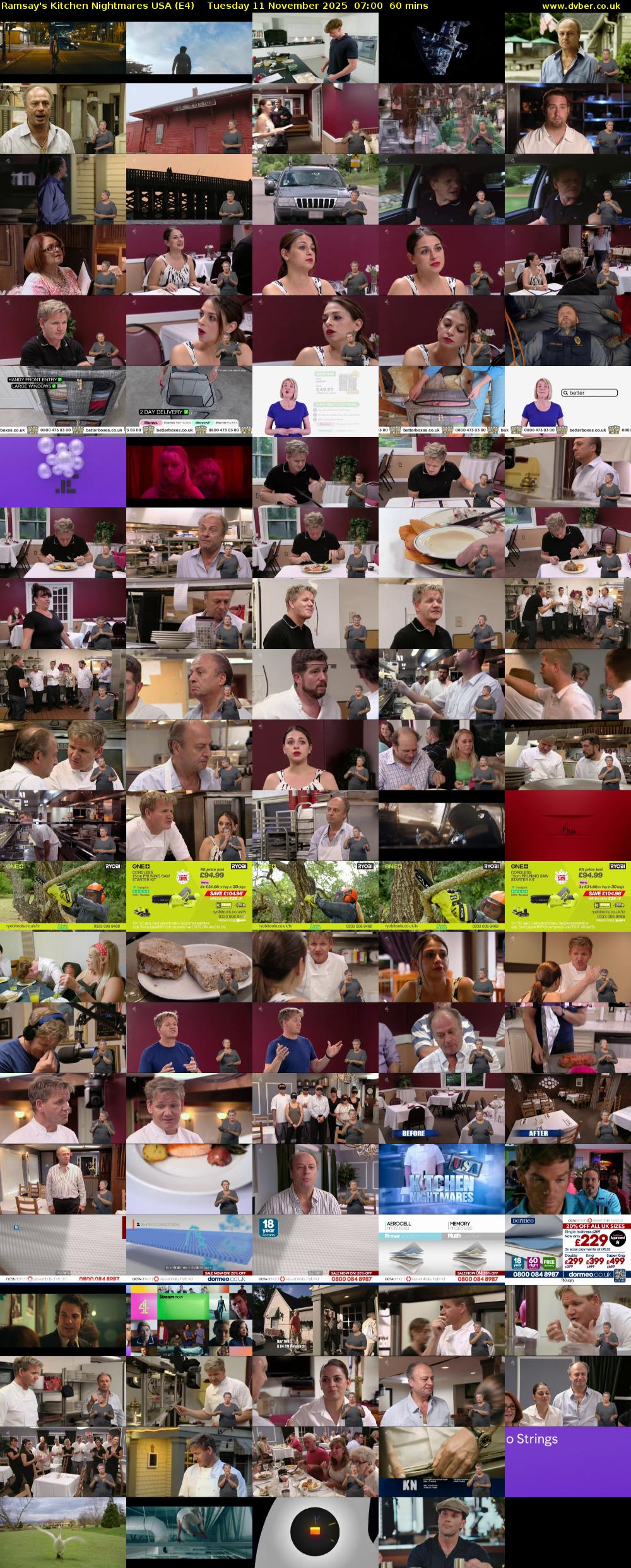 Ramsay's Kitchen Nightmares USA (E4) Tuesday 11 November 2025 07:00 - 08:00