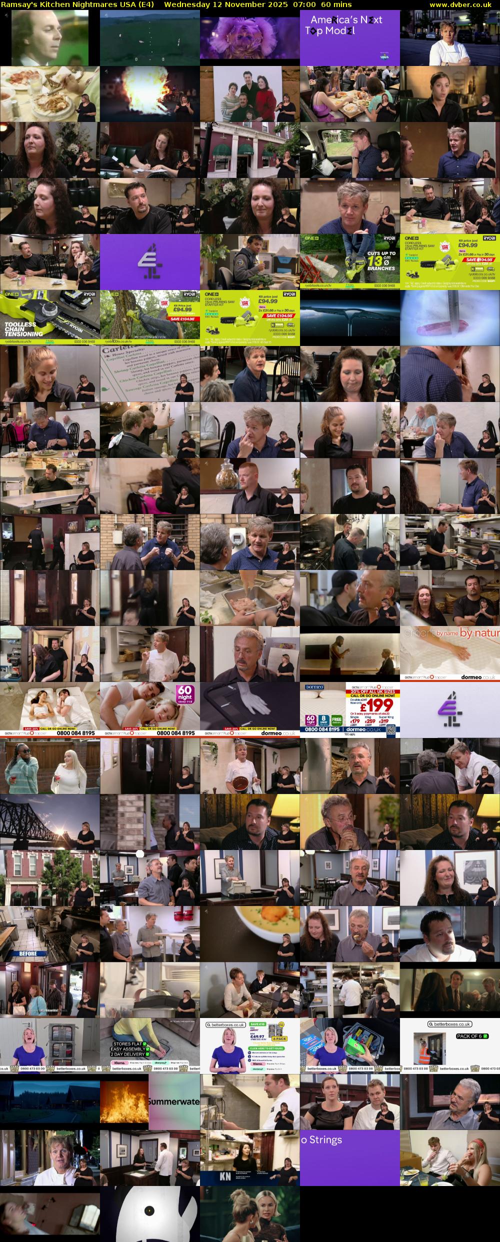 Ramsay's Kitchen Nightmares USA (E4) Wednesday 12 November 2025 07:00 - 08:00