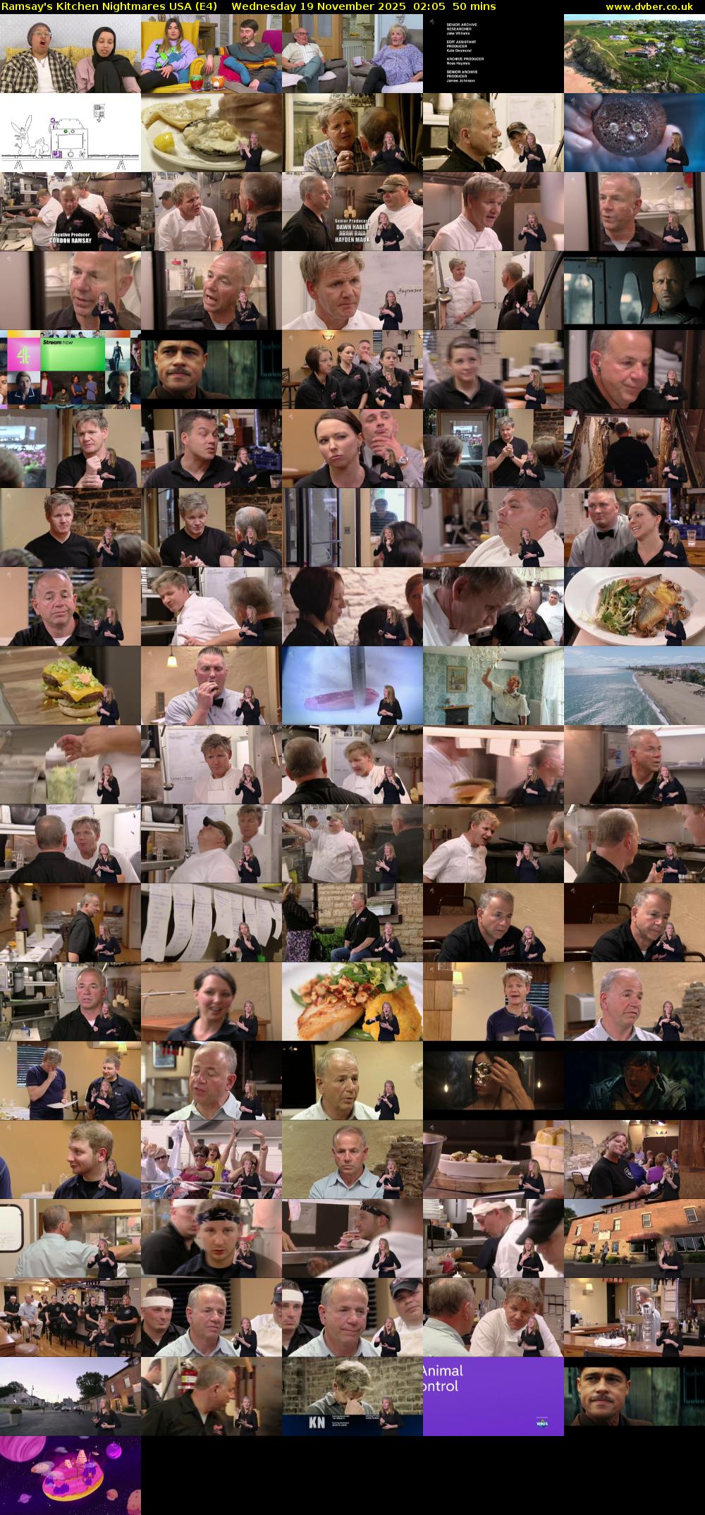 Ramsay's Kitchen Nightmares USA (E4) Wednesday 19 November 2025 02:05 - 02:55