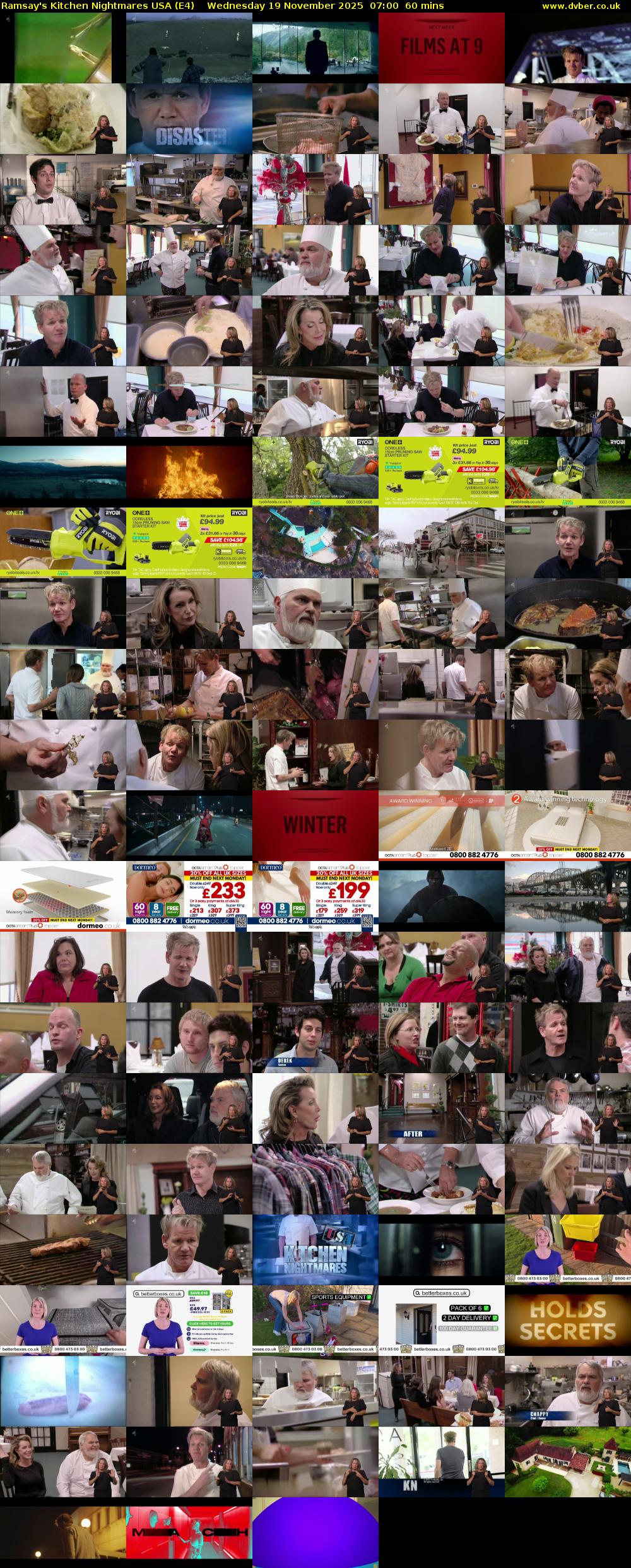Ramsay's Kitchen Nightmares USA (E4) Wednesday 19 November 2025 07:00 - 08:00