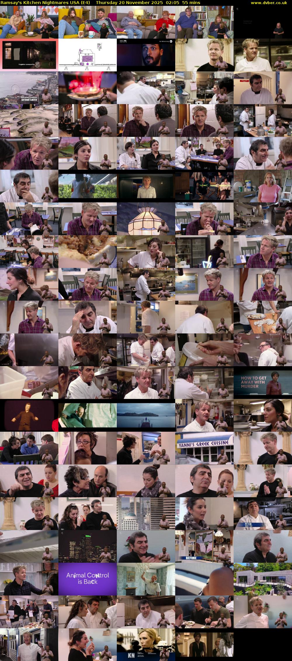 Ramsay's Kitchen Nightmares USA (E4) Thursday 20 November 2025 02:05 - 03:00
