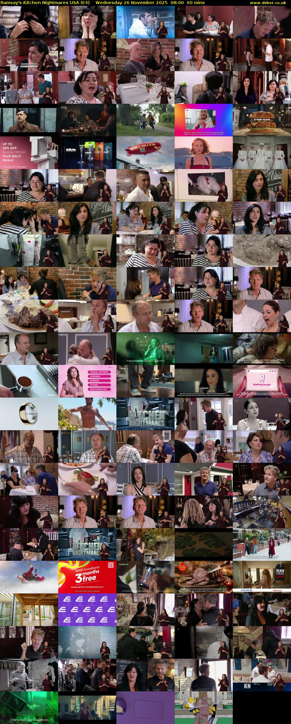 Ramsay's Kitchen Nightmares USA (E4) Wednesday 26 November 2025 08:00 - 09:00
