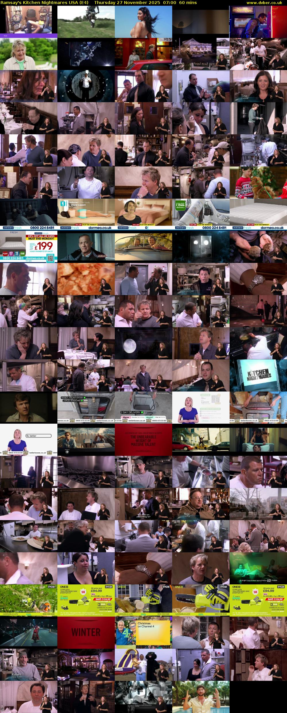 Ramsay's Kitchen Nightmares USA (E4) Thursday 27 November 2025 07:00 - 08:00