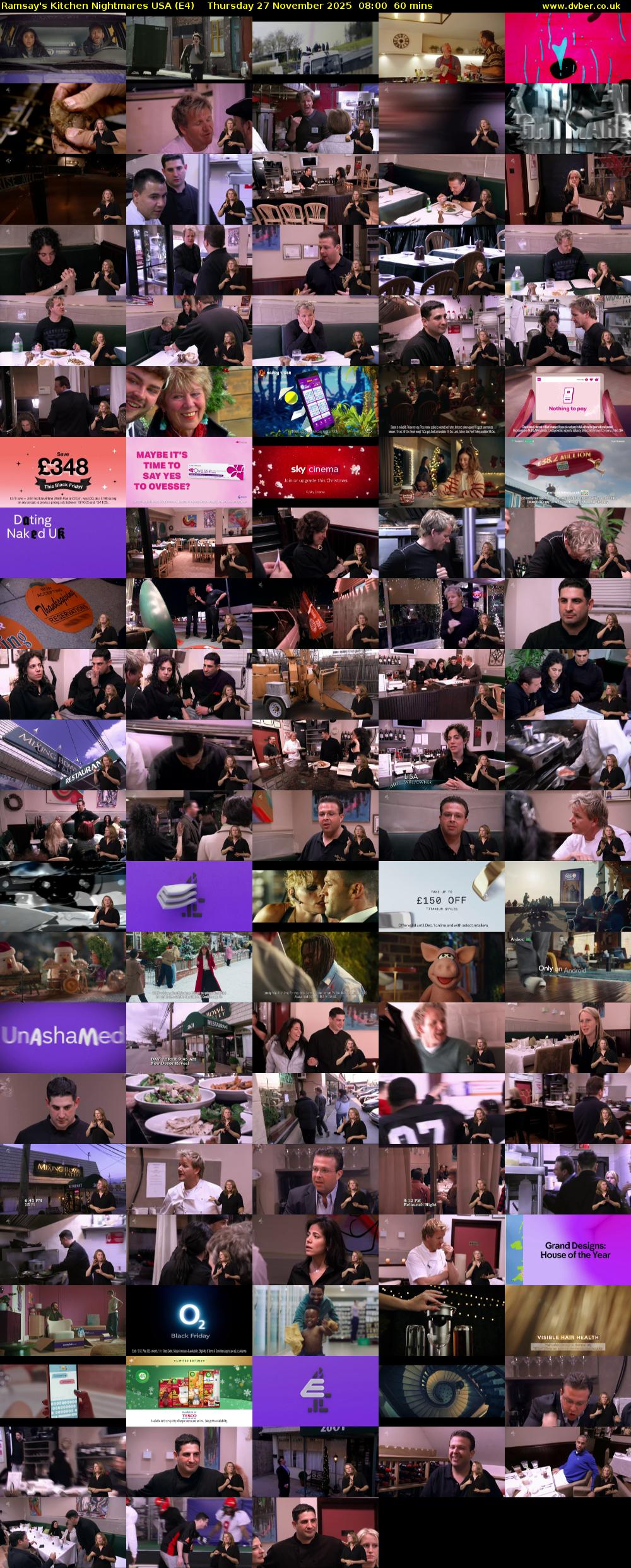 Ramsay's Kitchen Nightmares USA (E4) Thursday 27 November 2025 08:00 - 09:00