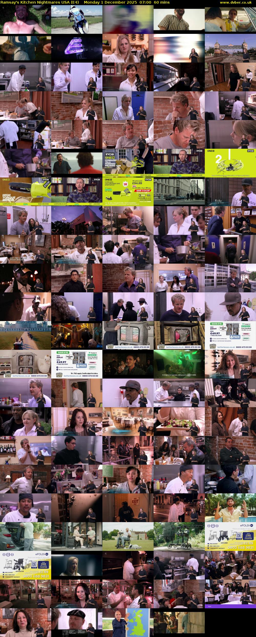 Ramsay's Kitchen Nightmares USA (E4) Monday 1 December 2025 07:00 - 08:00