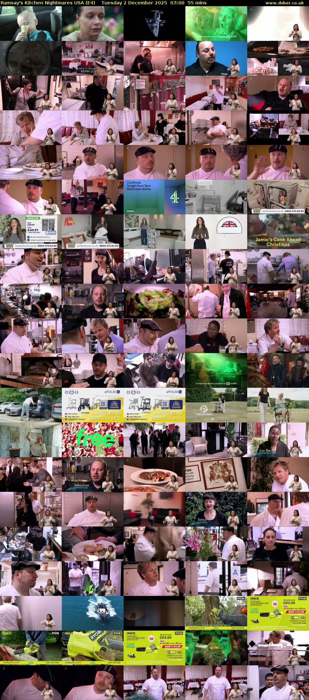 Ramsay's Kitchen Nightmares USA (E4) Tuesday 2 December 2025 07:00 - 07:55