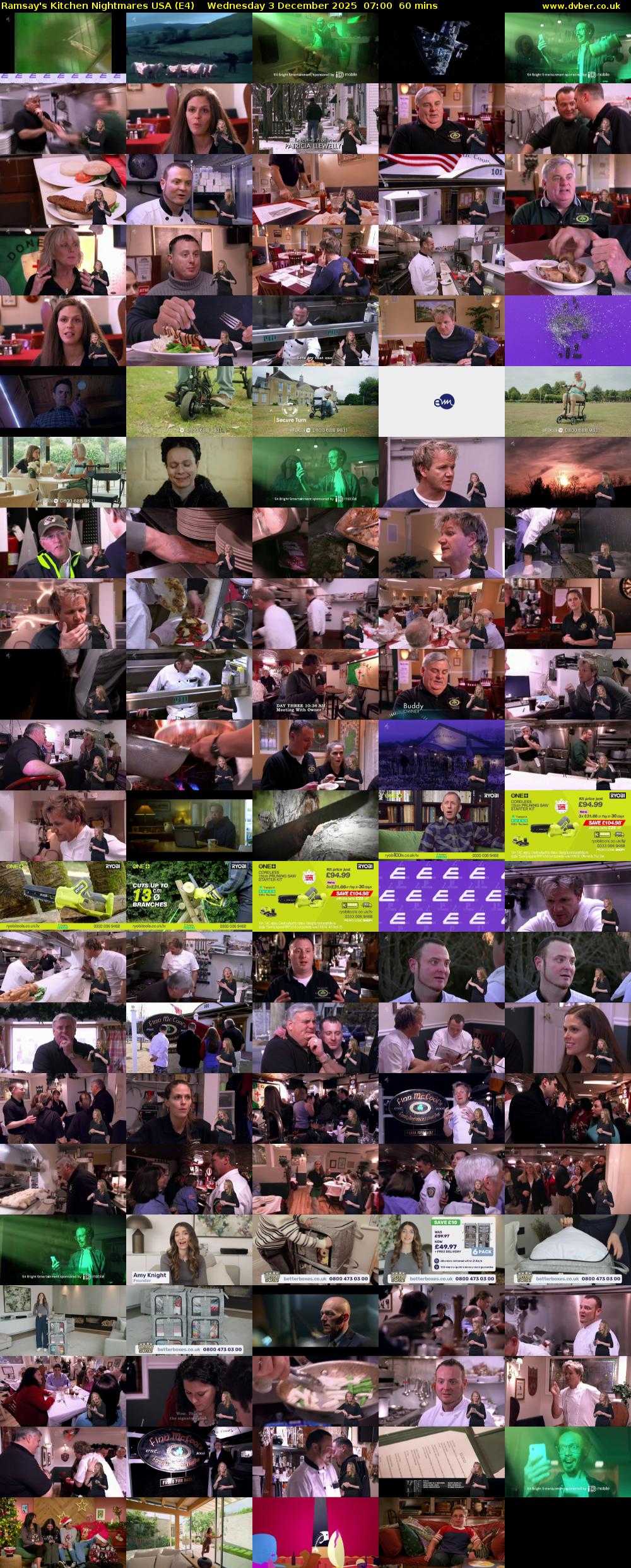 Ramsay's Kitchen Nightmares USA (E4) Wednesday 3 December 2025 07:00 - 08:00