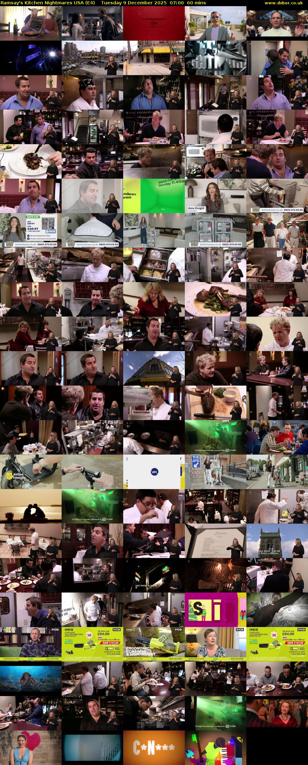 Ramsay's Kitchen Nightmares USA (E4) Tuesday 9 December 2025 07:00 - 08:00