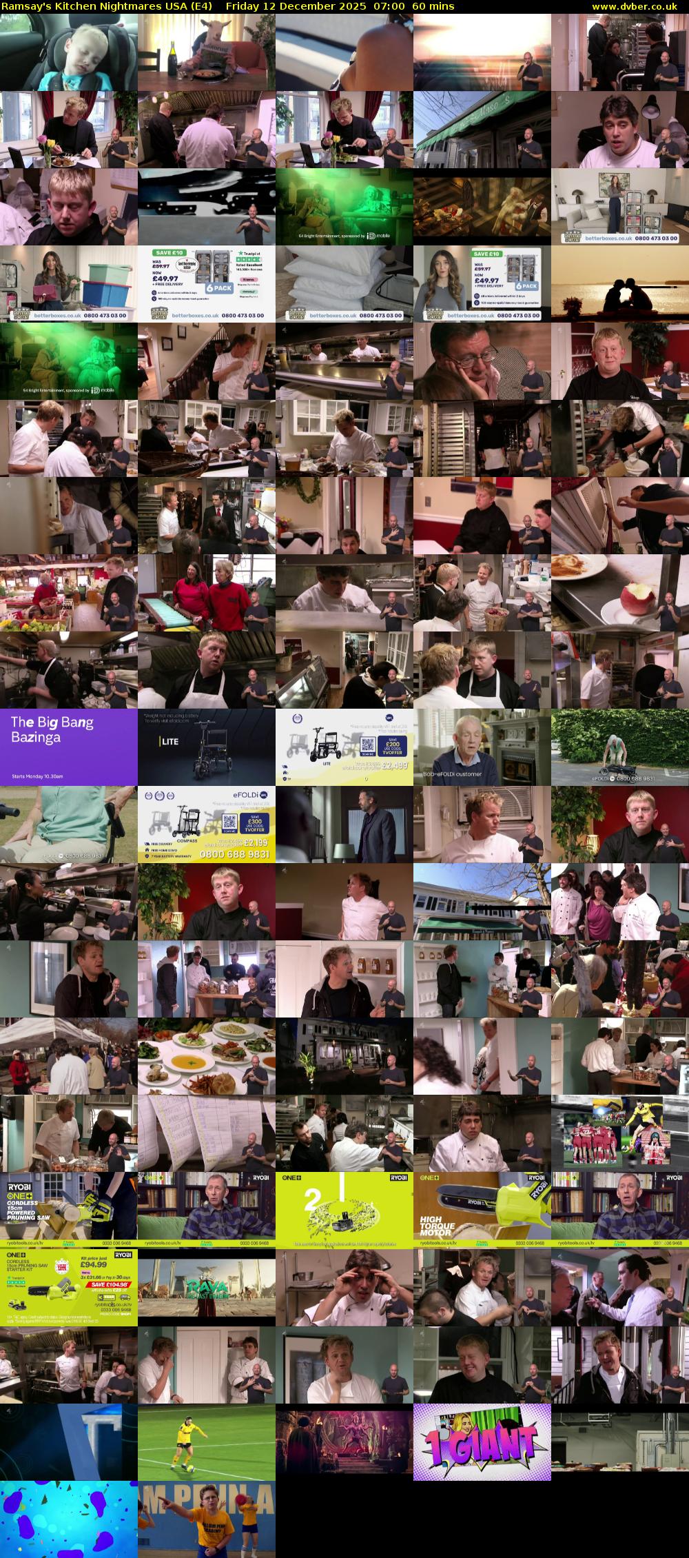 Ramsay's Kitchen Nightmares USA (E4) Friday 12 December 2025 07:00 - 08:00