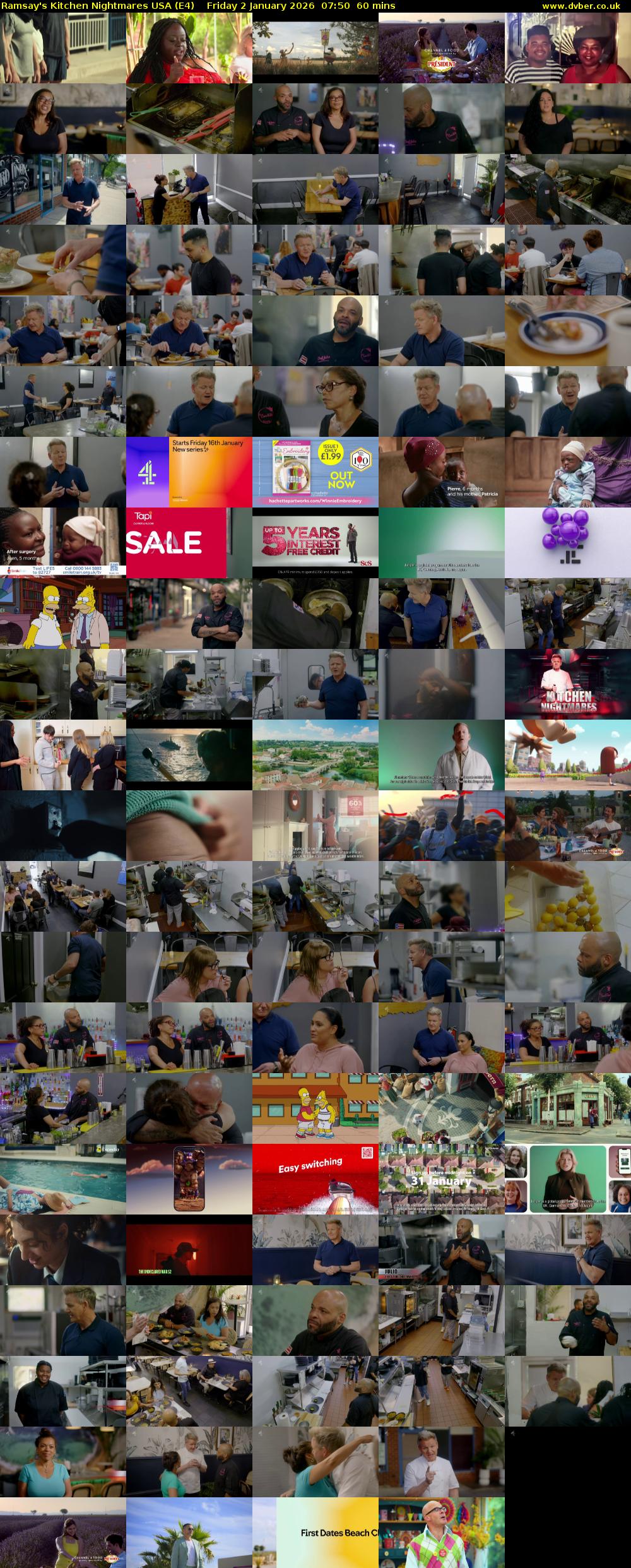 Ramsay's Kitchen Nightmares USA (E4) Friday 2 January 2026 07:50 - 08:50