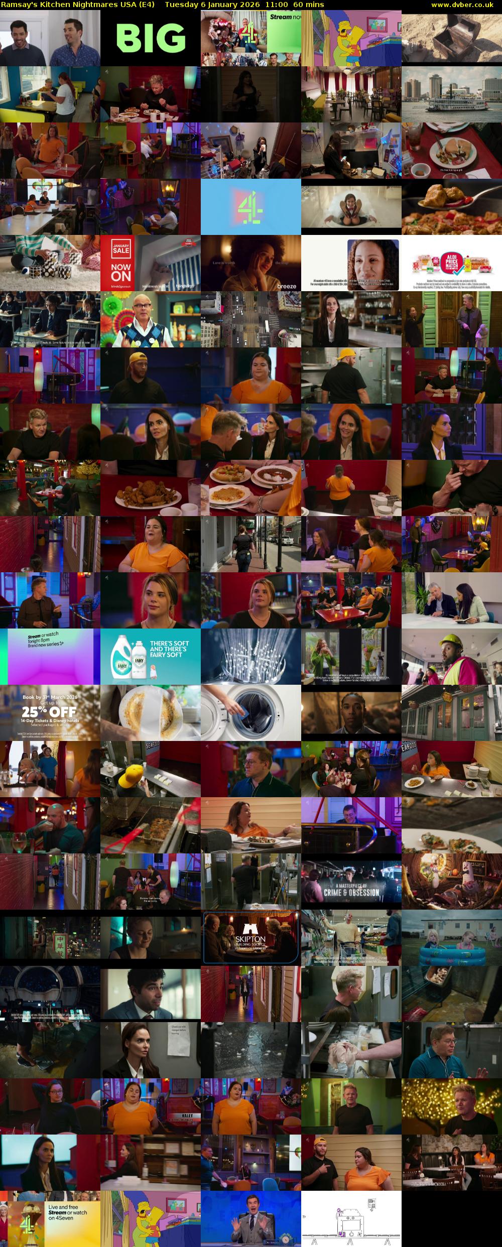 Ramsay's Kitchen Nightmares USA (E4) Tuesday 6 January 2026 11:00 - 12:00