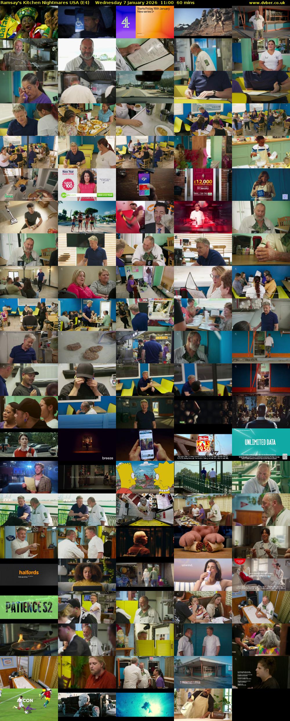 Ramsay's Kitchen Nightmares USA (E4) Wednesday 7 January 2026 11:00 - 12:00