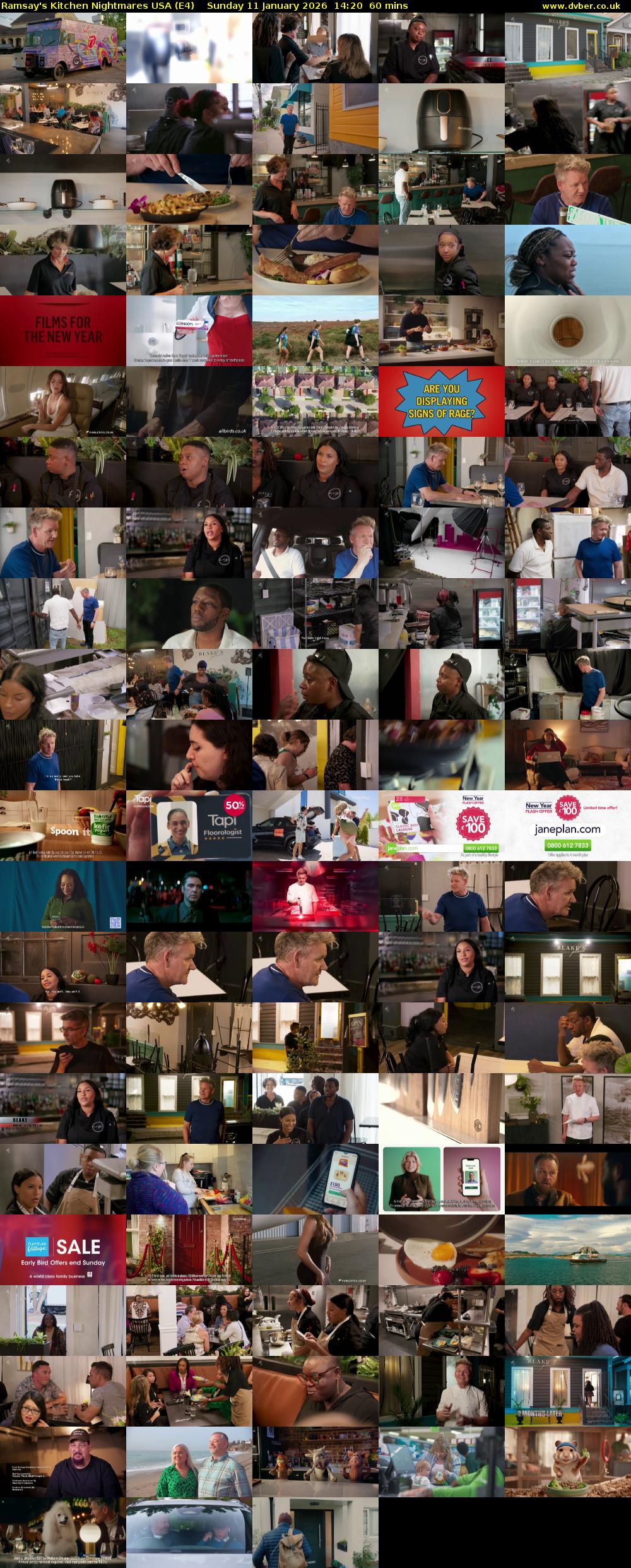 Ramsay's Kitchen Nightmares USA (E4) Sunday 11 January 2026 14:20 - 15:20