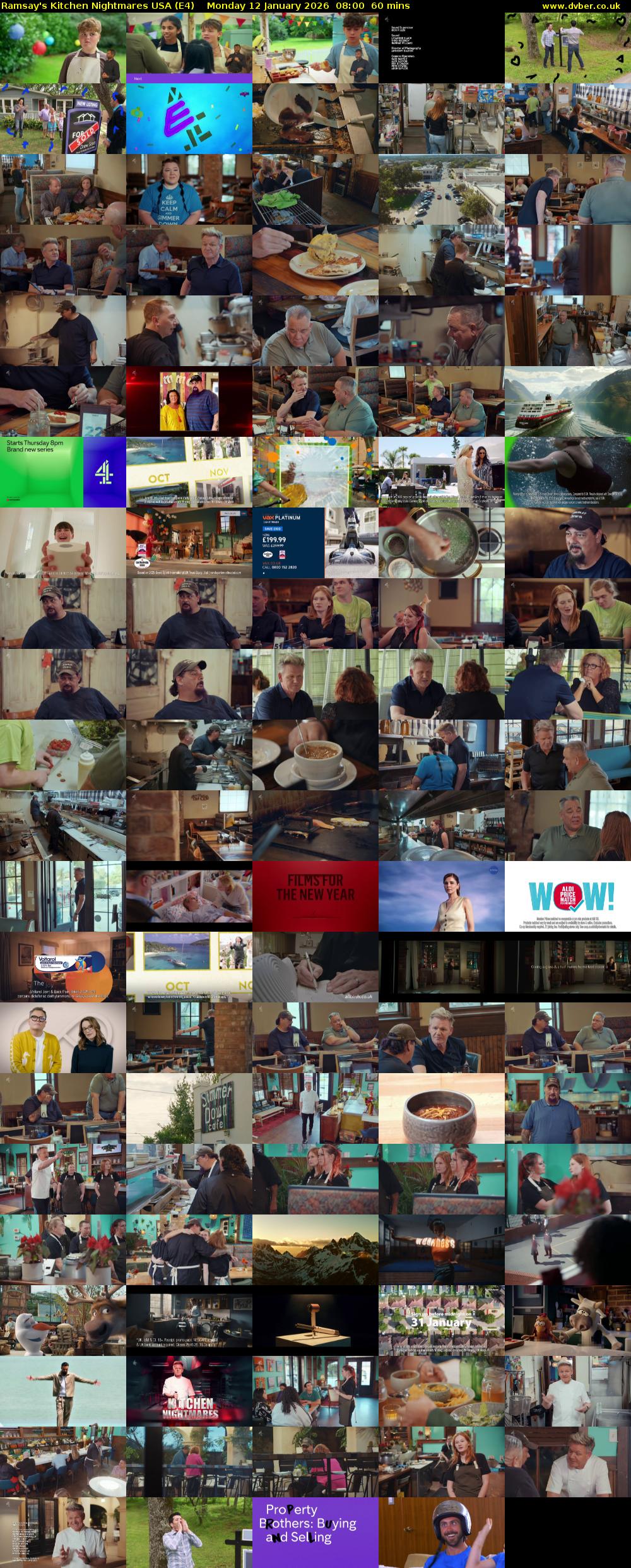 Ramsay's Kitchen Nightmares USA (E4) Monday 12 January 2026 08:00 - 09:00