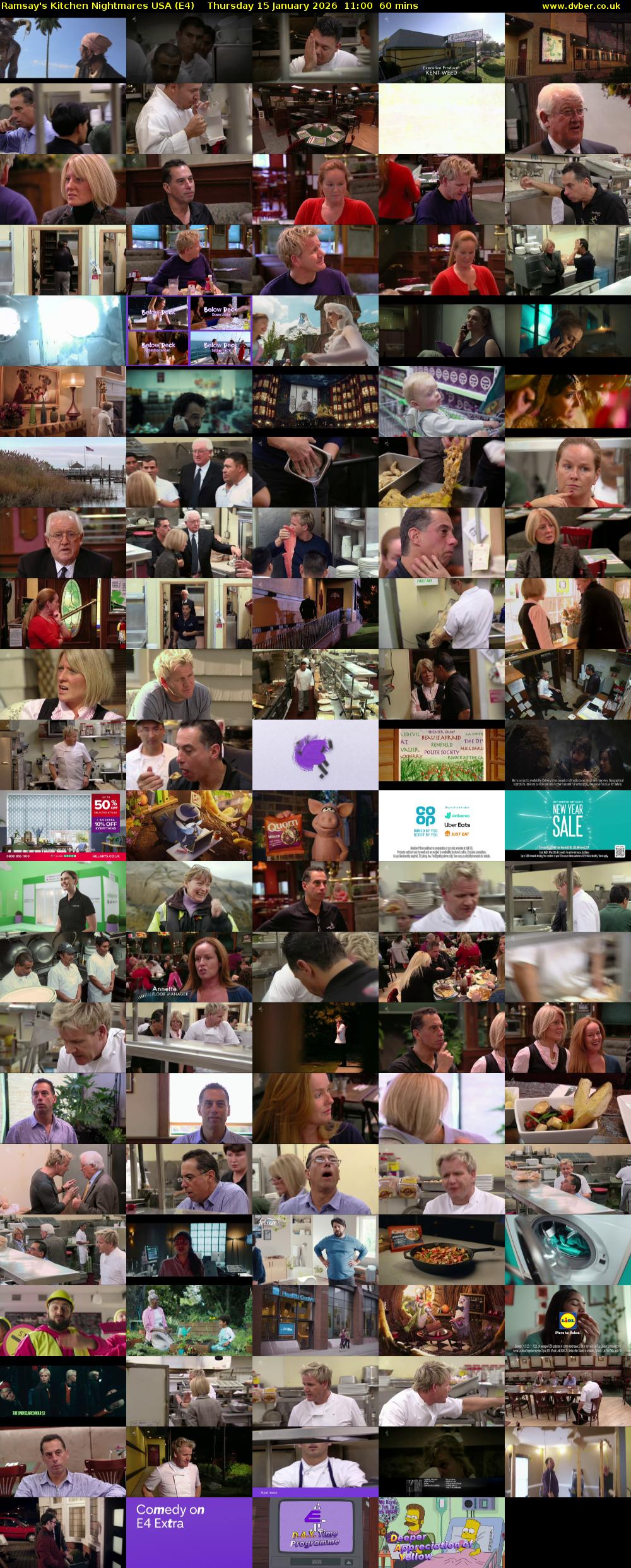 Ramsay's Kitchen Nightmares USA (E4) Thursday 15 January 2026 11:00 - 12:00