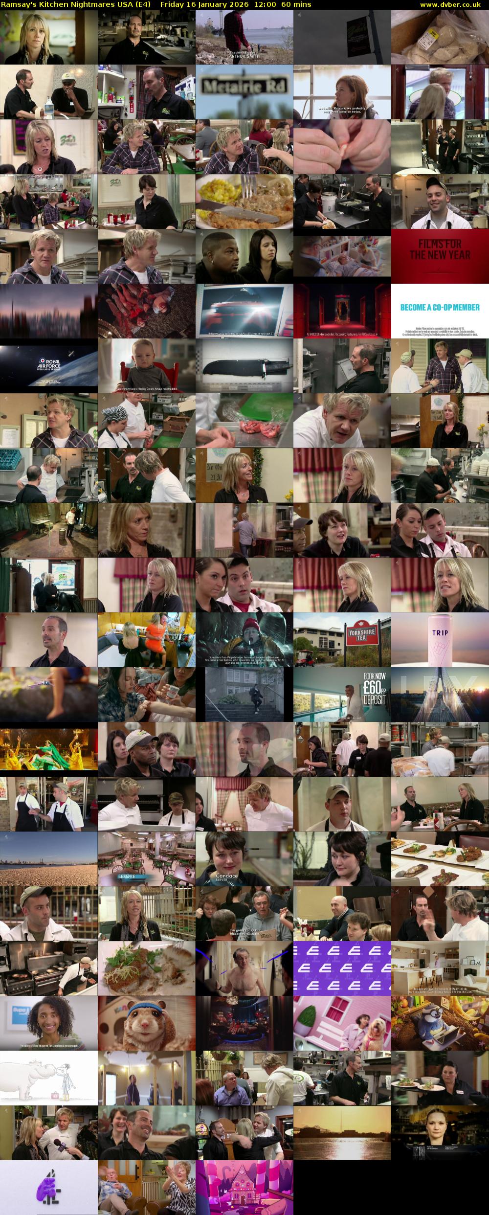 Ramsay's Kitchen Nightmares USA (E4) Friday 16 January 2026 12:00 - 13:00