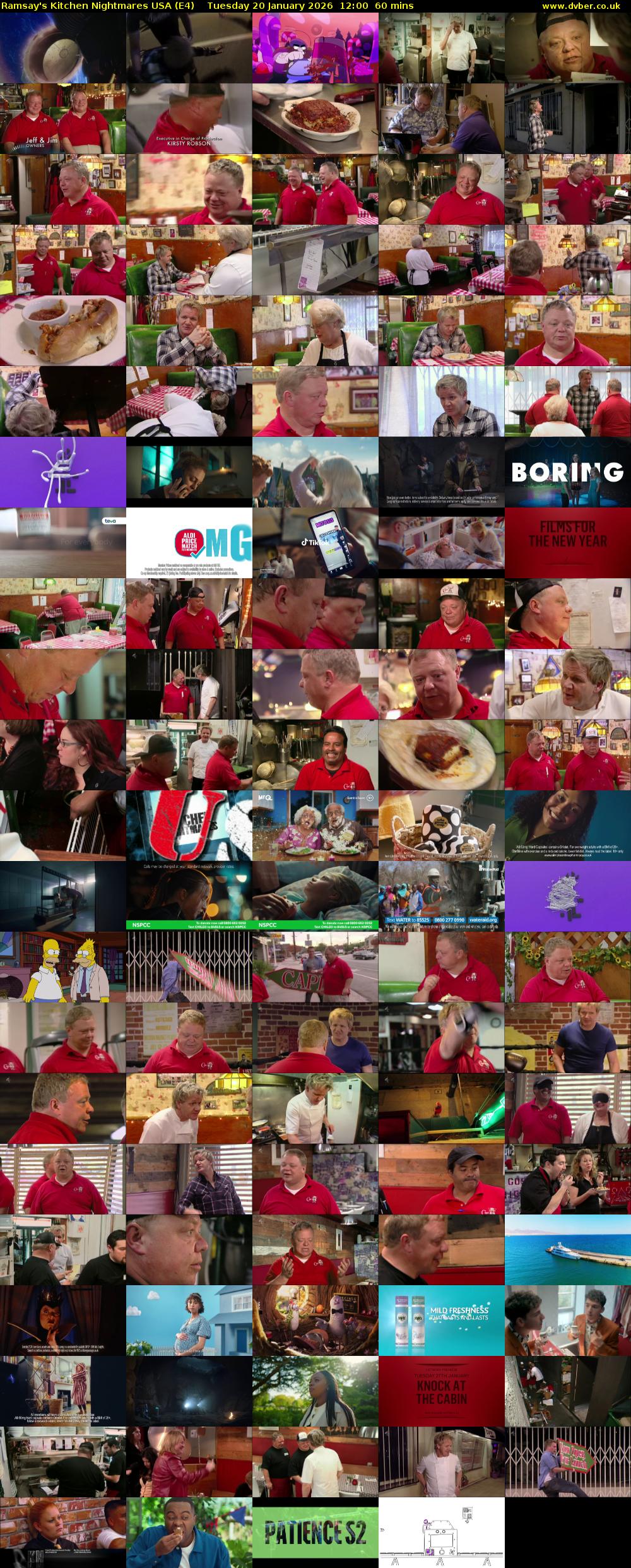 Ramsay's Kitchen Nightmares USA (E4) Tuesday 20 January 2026 12:00 - 13:00