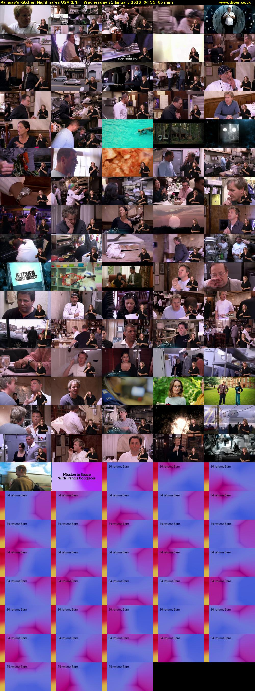 Ramsay's Kitchen Nightmares USA (E4) Wednesday 21 January 2026 04:55 - 06:00