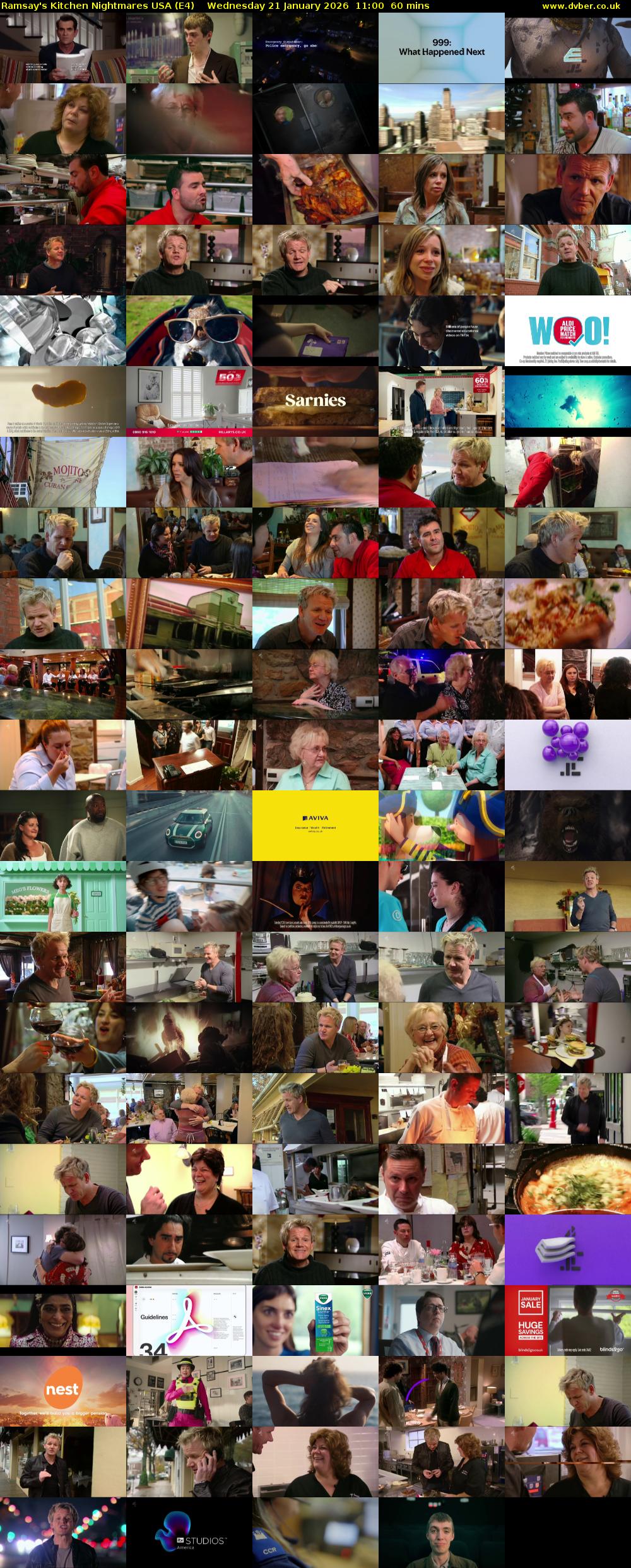 Ramsay's Kitchen Nightmares USA (E4) Wednesday 21 January 2026 11:00 - 12:00